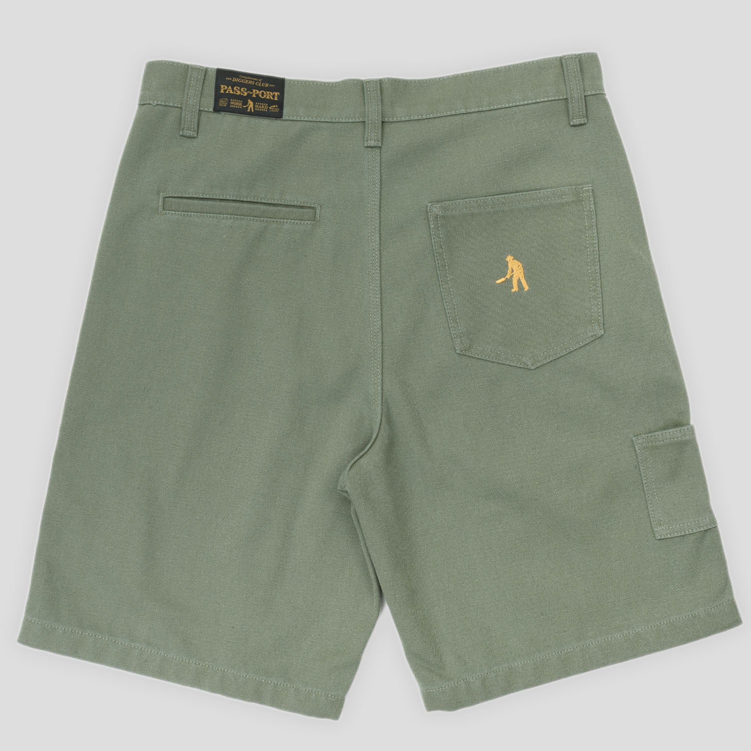 Pass~Port Double Knee Diggers Club Short - Moss - Image 7