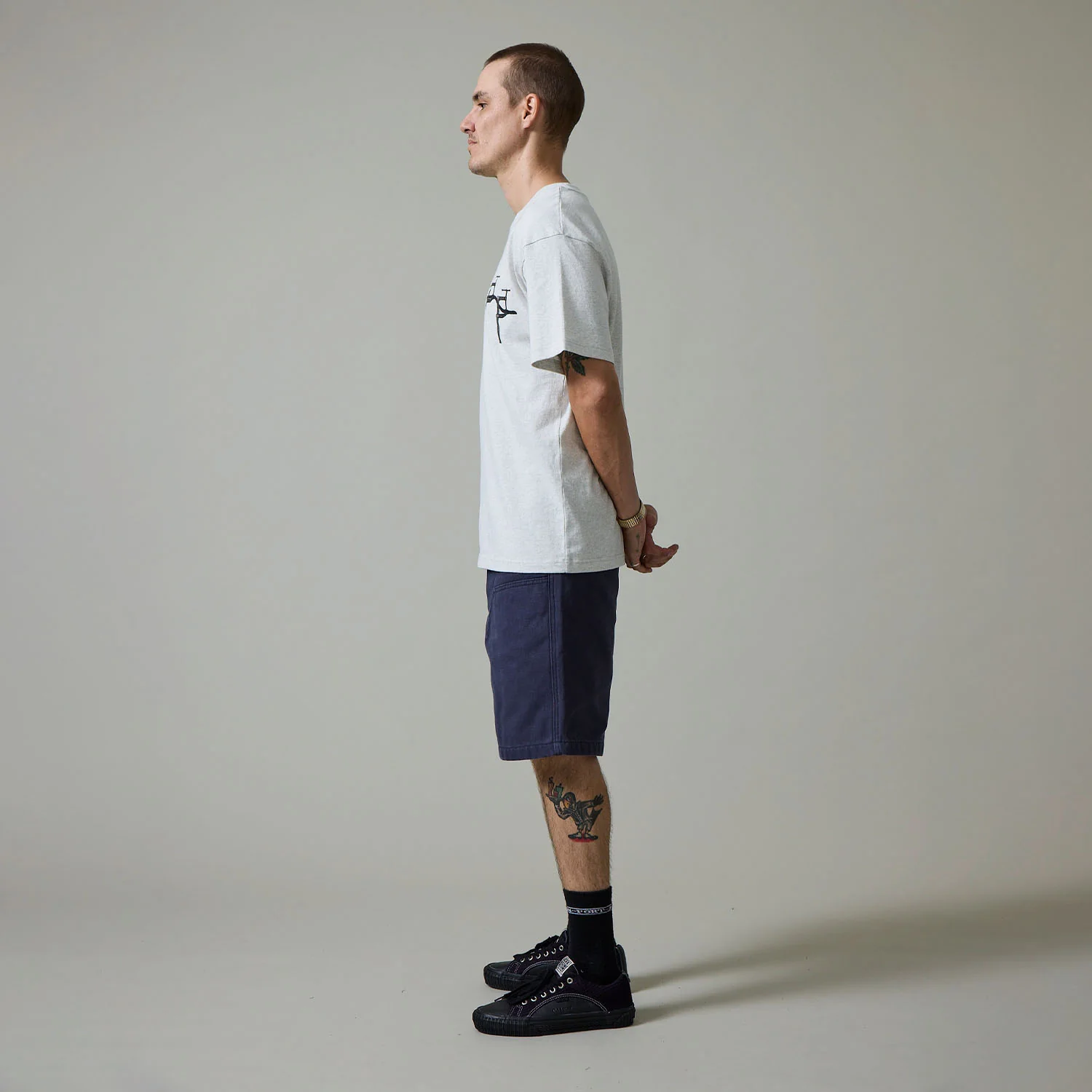 Pass~Port Double Knee Diggers Club Short - Navy - Image 5