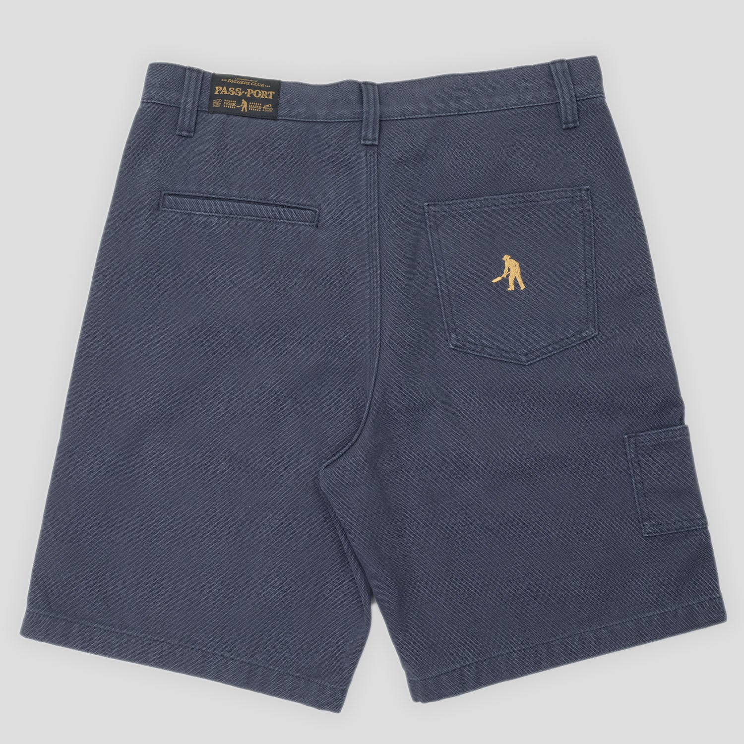 Pass~Port Double Knee Diggers Club Short - Navy - Image 7