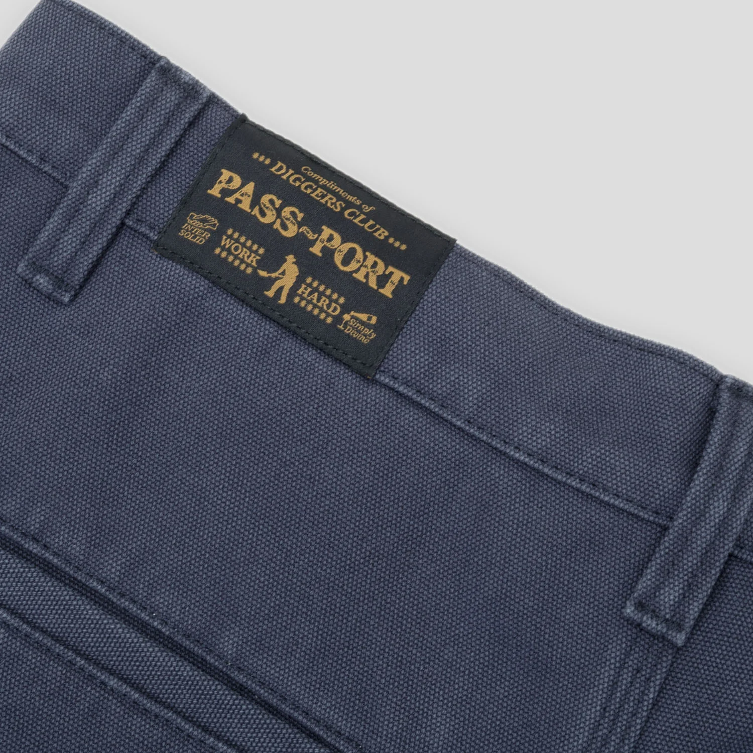 Pass~Port Double Knee Diggers Club Short - Navy - Image 9