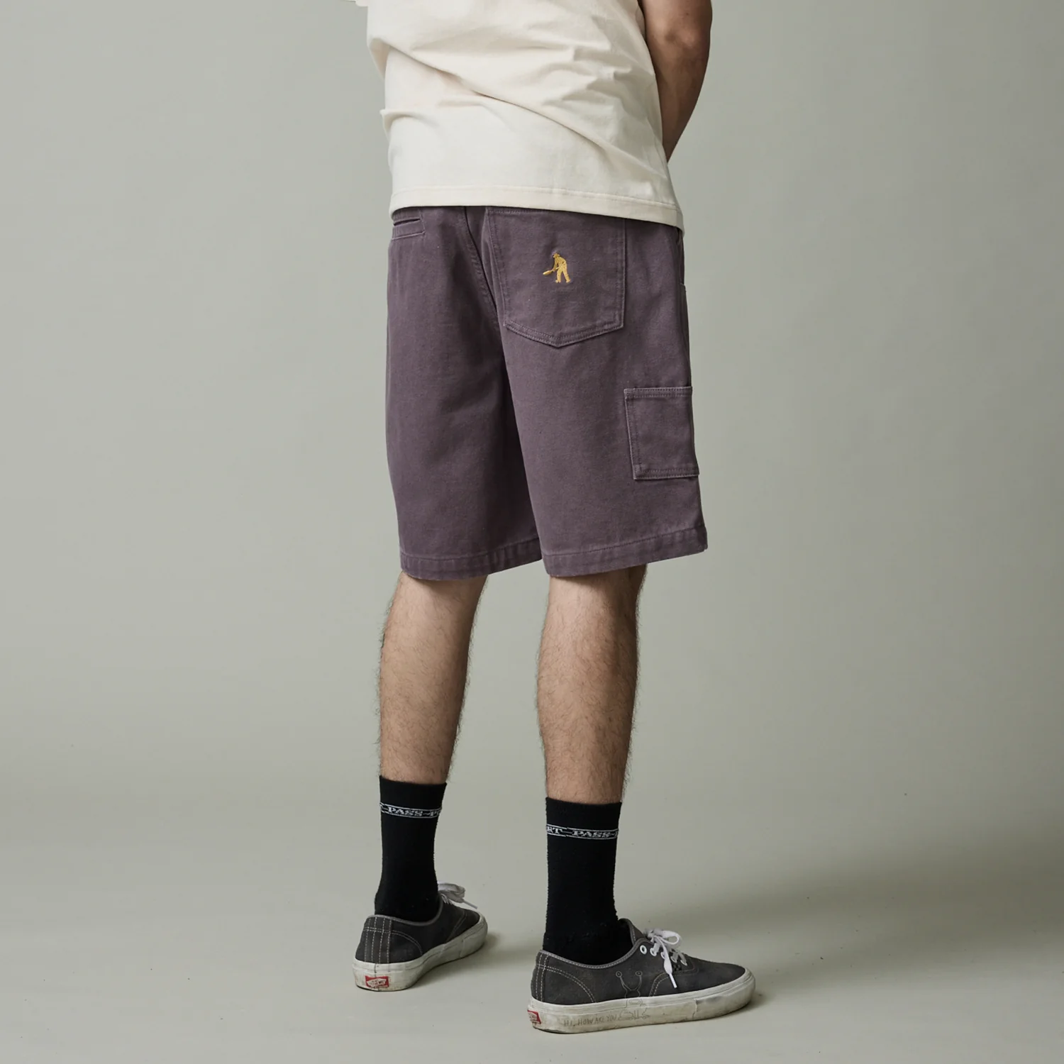 Pass~Port Double Knee Diggers Club Short - Washed Lilac - Image 3