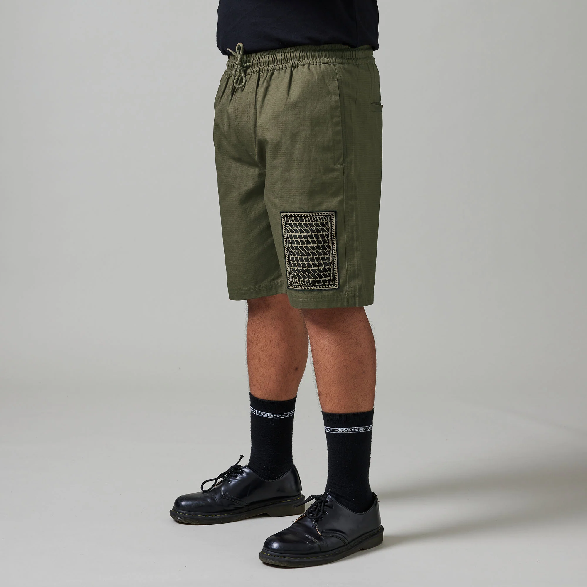 Pass~Port Drain Ripstop Casual Short - Olive - Image 2