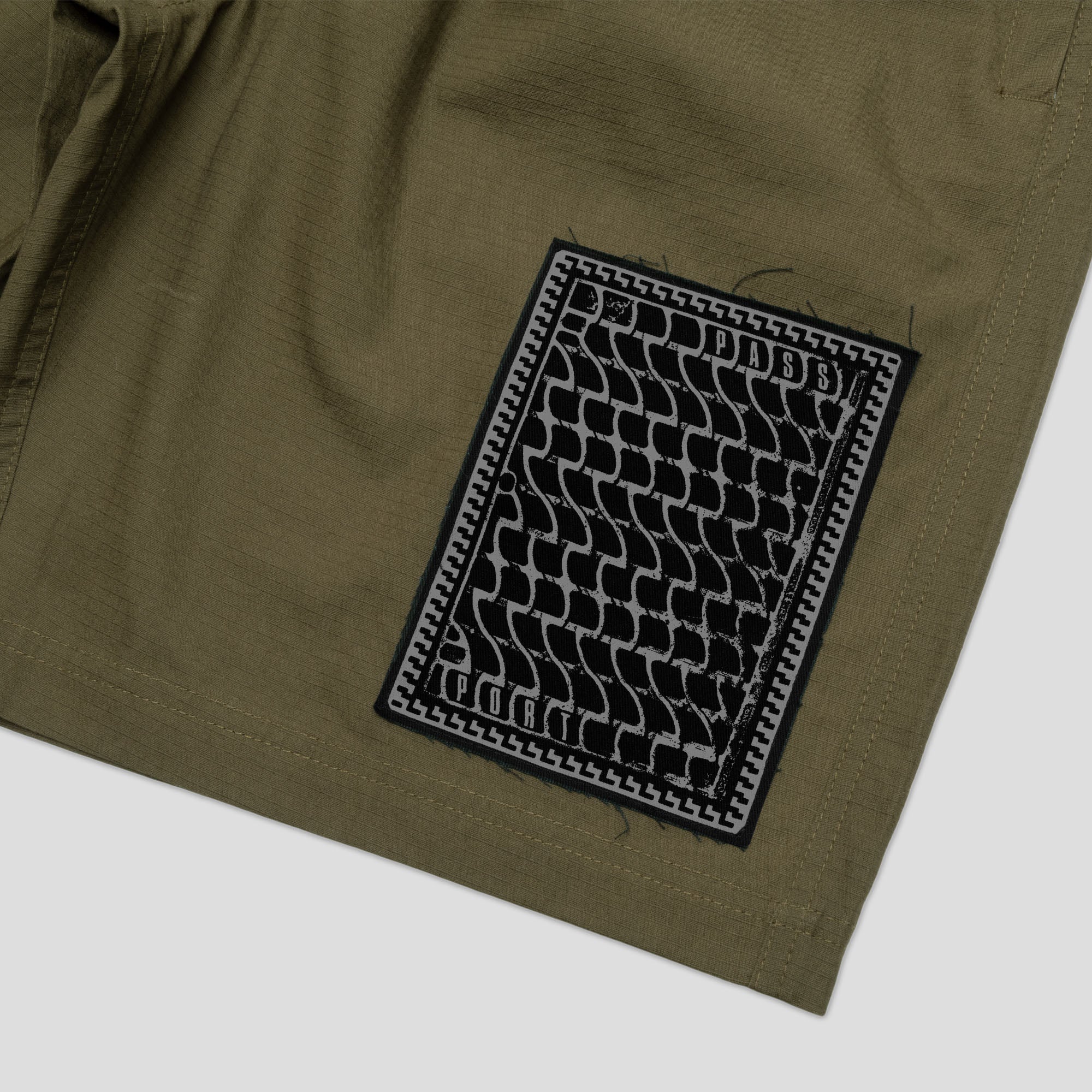 Pass~Port Drain Ripstop Casual Short - Olive - Image 6
