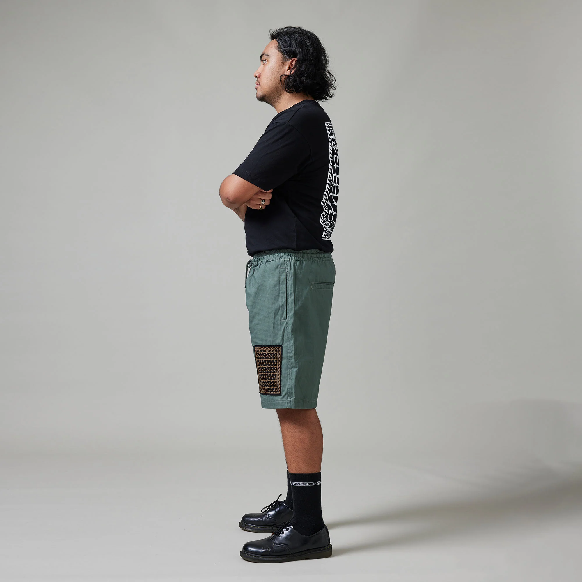 Pass~Port Drain Ripstop Casual Short - Sage - Image 5