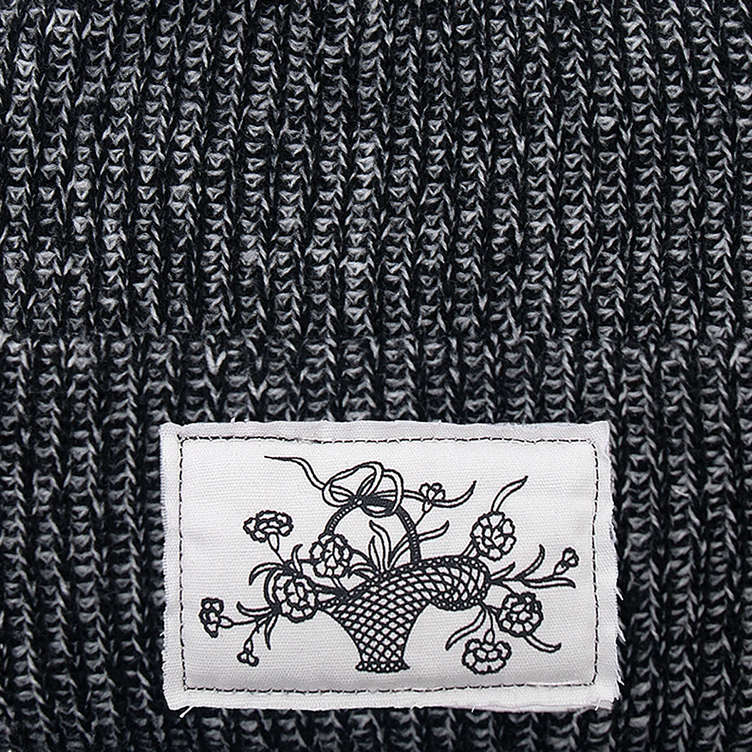 Pass~Port Edible Flowers Beanie - Black / White Speckle - Image 3
