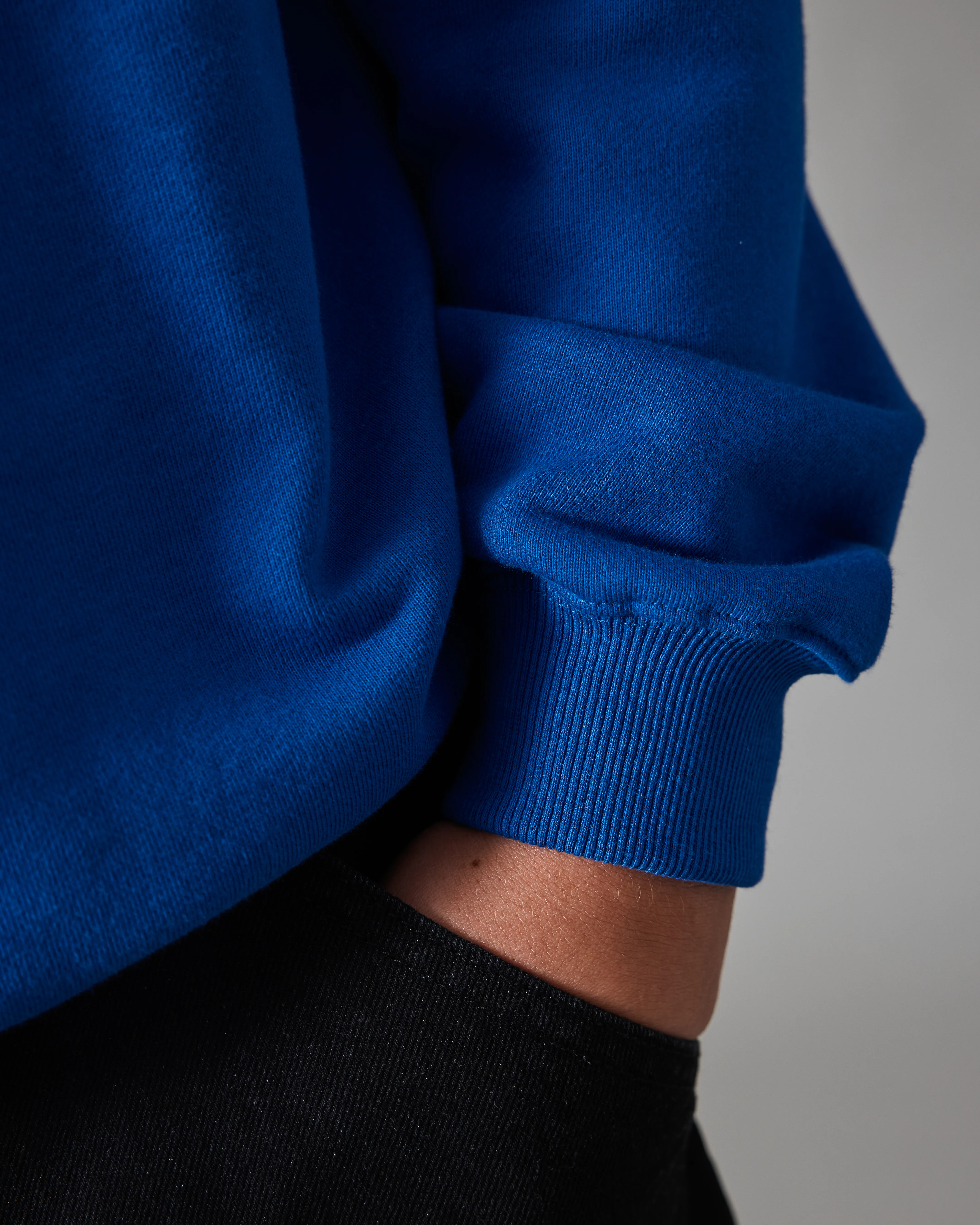 Pass~Port 4 Flowers Organic Fleece Sweater - Royal Blue - Image 4