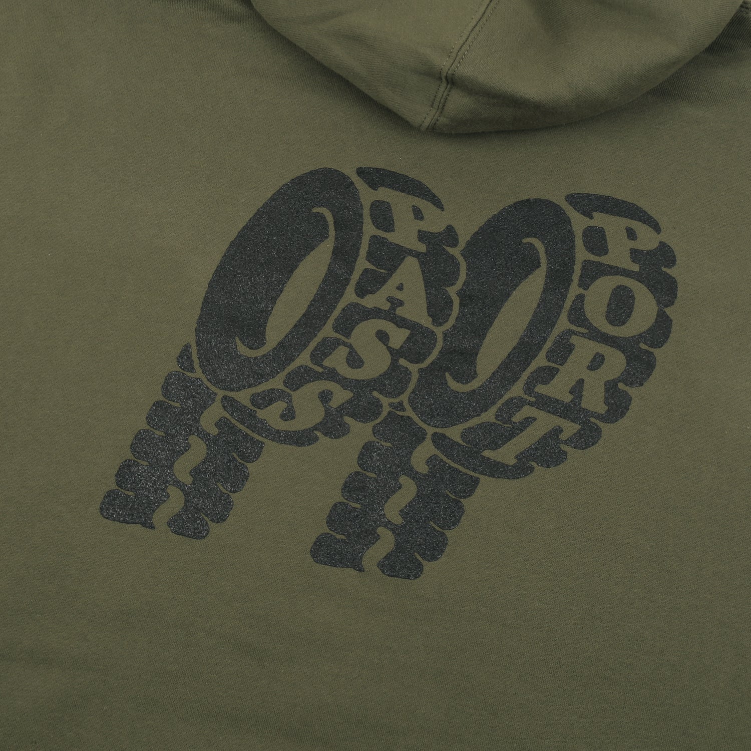PASS~PORT "FLAT TYRE" HOOD ARMY GREEN - Image 2