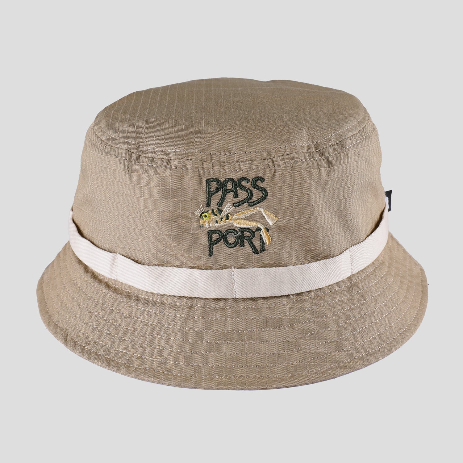 Pass~Port Frog Lure Anglers Bucket Hat - Khaki