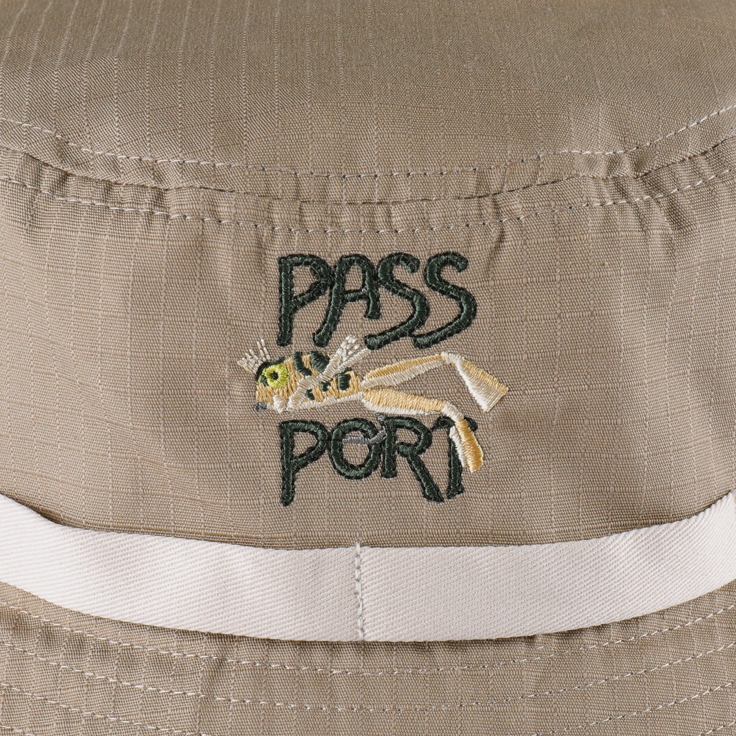 Pass~Port Frog Lure Anglers Bucket Hat - Khaki - Image 2