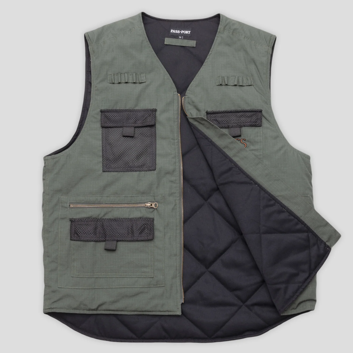 Pass~Port Frog Lure Ripstop Fishing Vest - Moss - Image 3