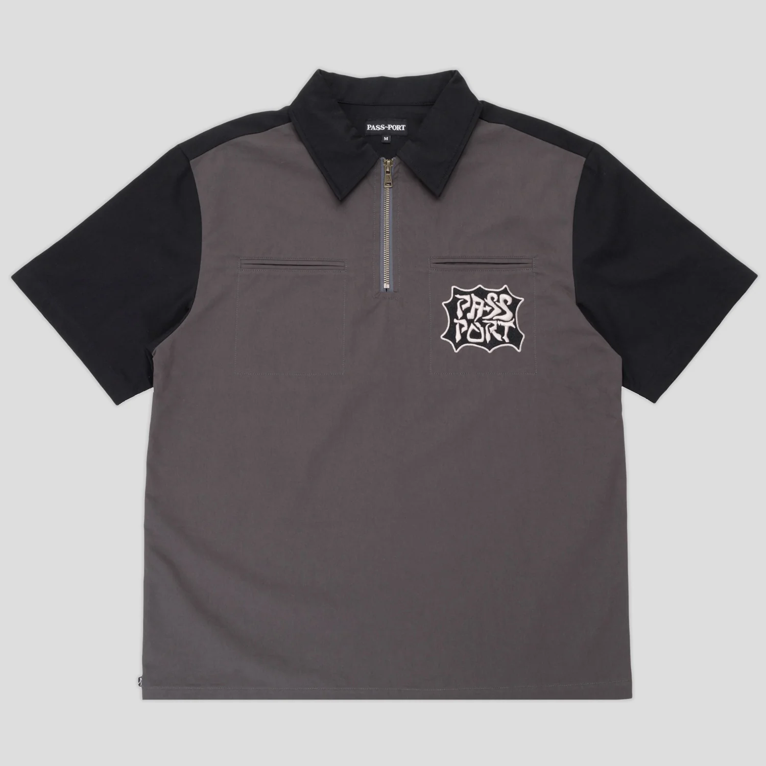 Pass~Port Glyph Packers 1/4 Zip Shirt - Black