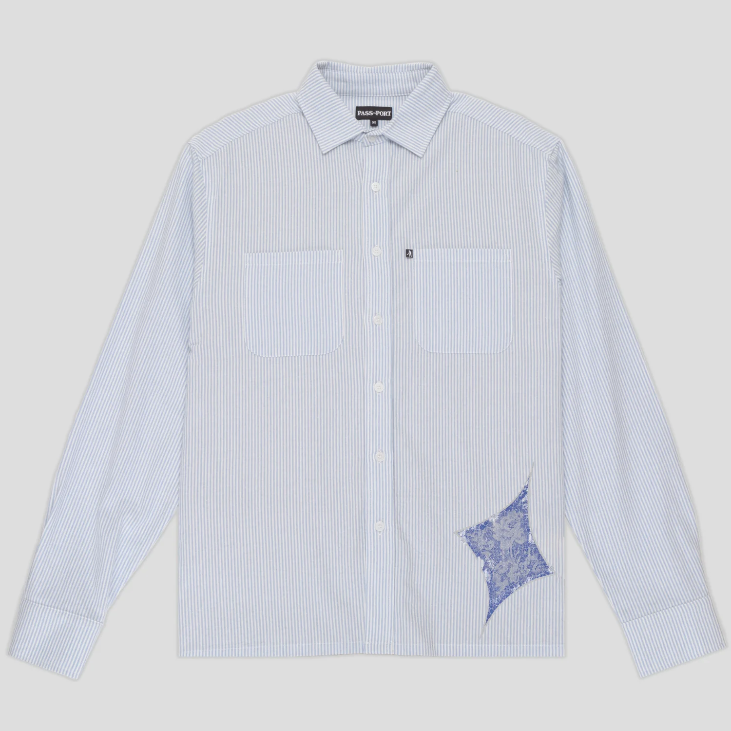 Pass~Port Glint Workers Long Sleeve Shirt - Blue