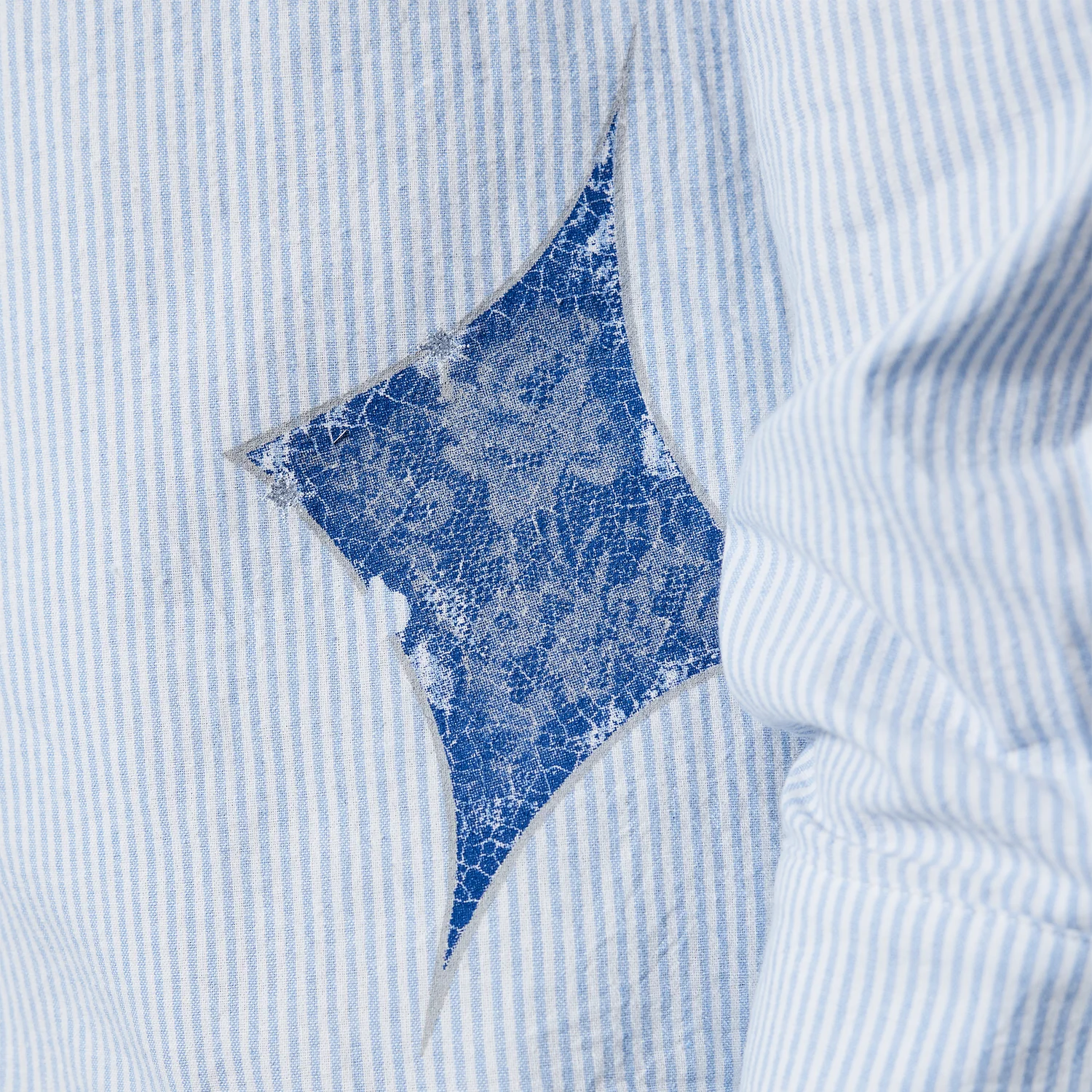 Pass~Port Glint Workers Long Sleeve Shirt - Blue - Image 4