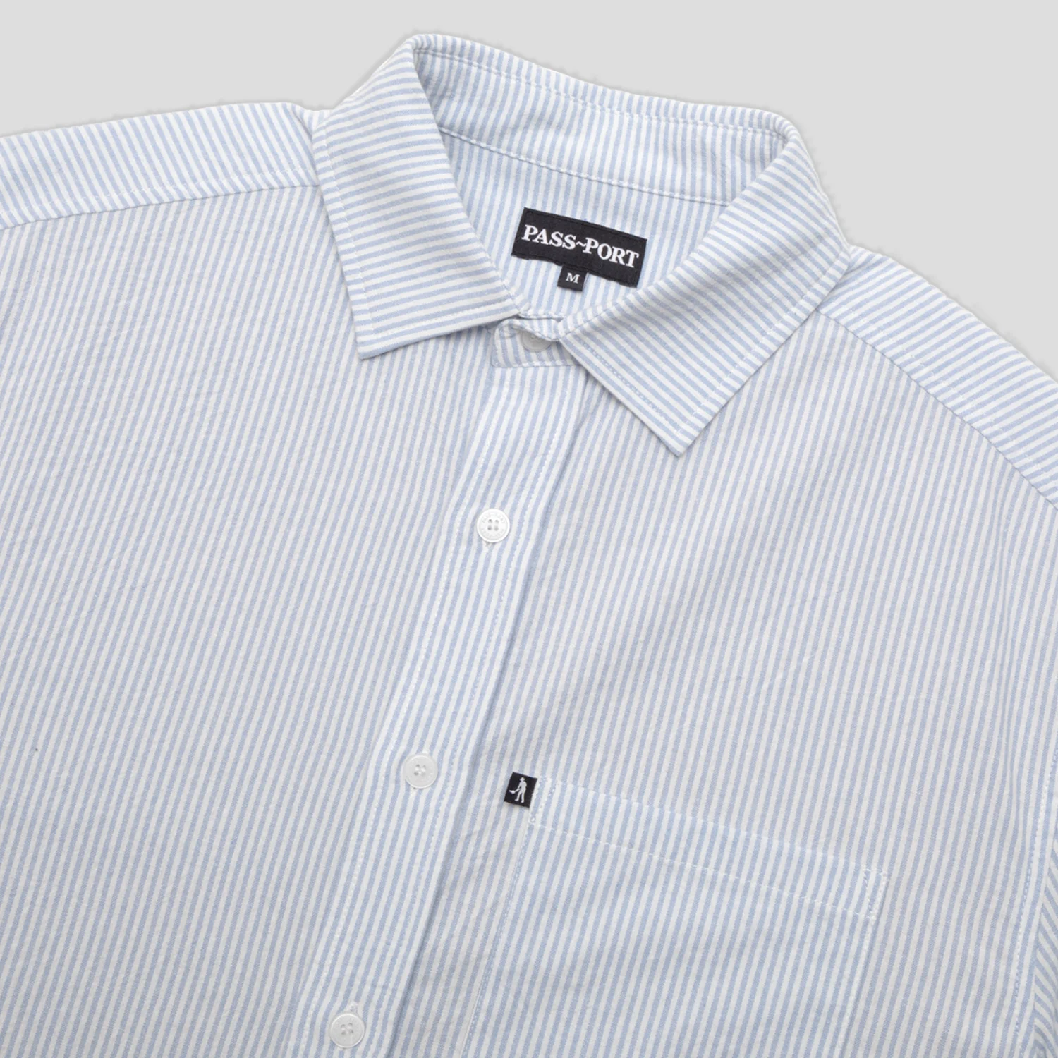 Pass~Port Glint Workers Long Sleeve Shirt - Blue - Image 6