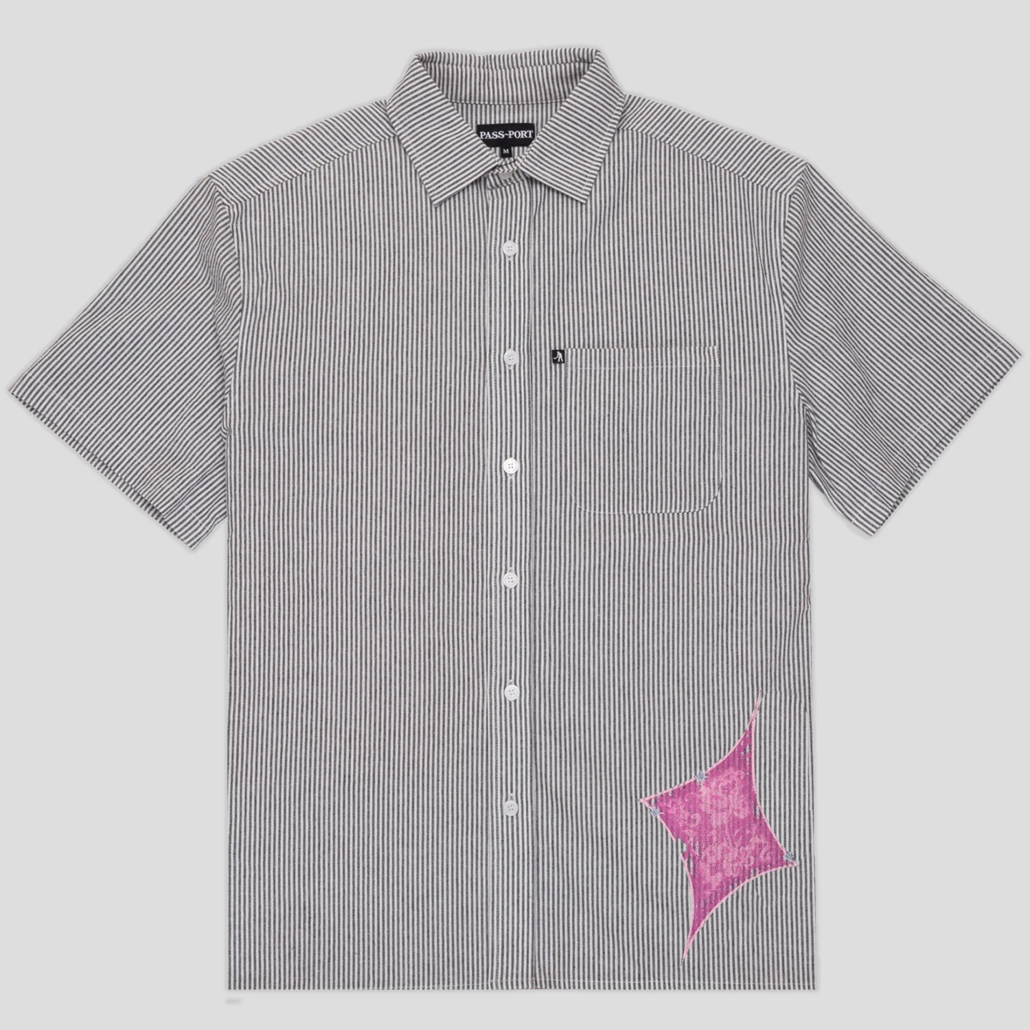 Pass~Port Glint Workers Short Sleeve Shirt - Black - Image 2