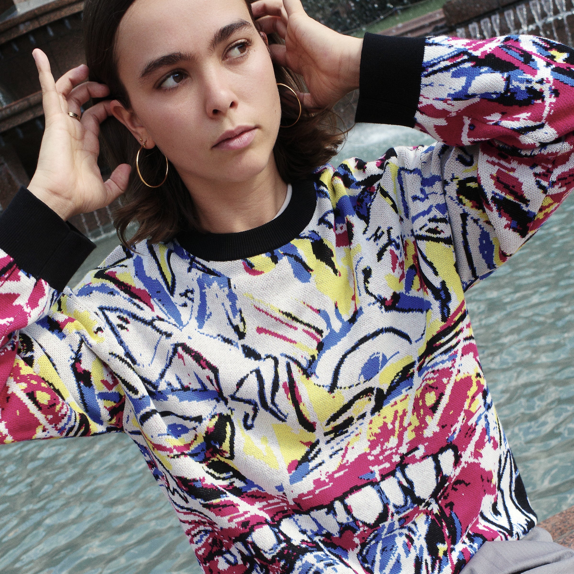 Pass~Port Goes Around Knit Sweater - Multi - Image 4