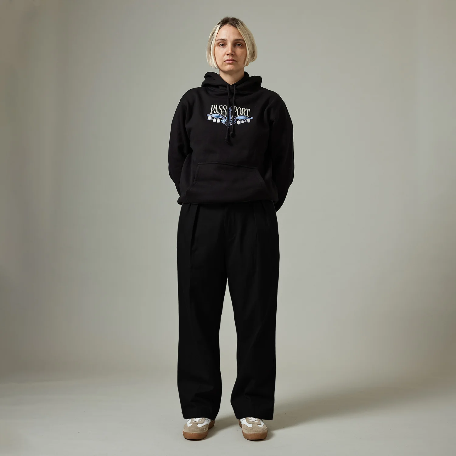 Pass~Port Herringbone Leagues Club Pant - Black - Image 2