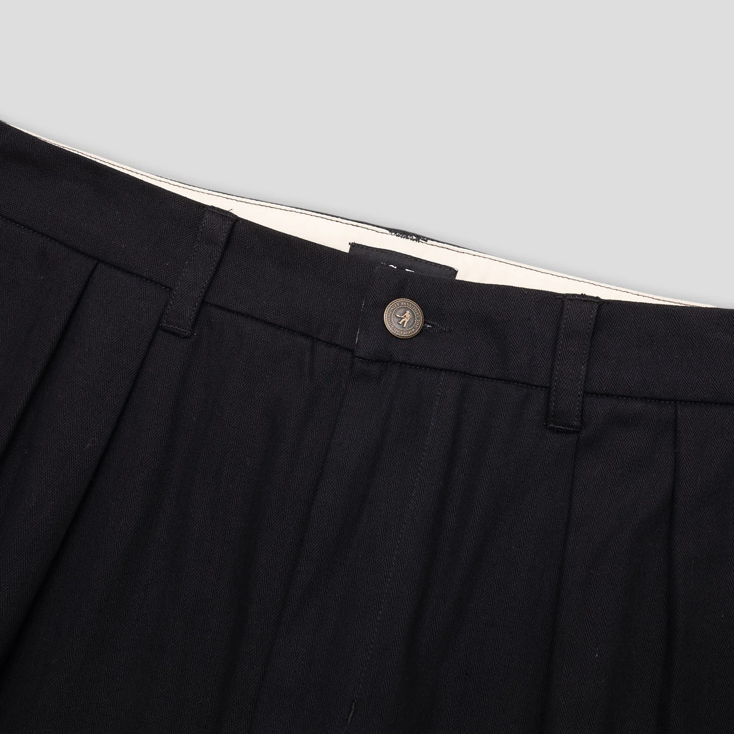 Pass~Port Herringbone Leagues Club Pant - Black - Image 7