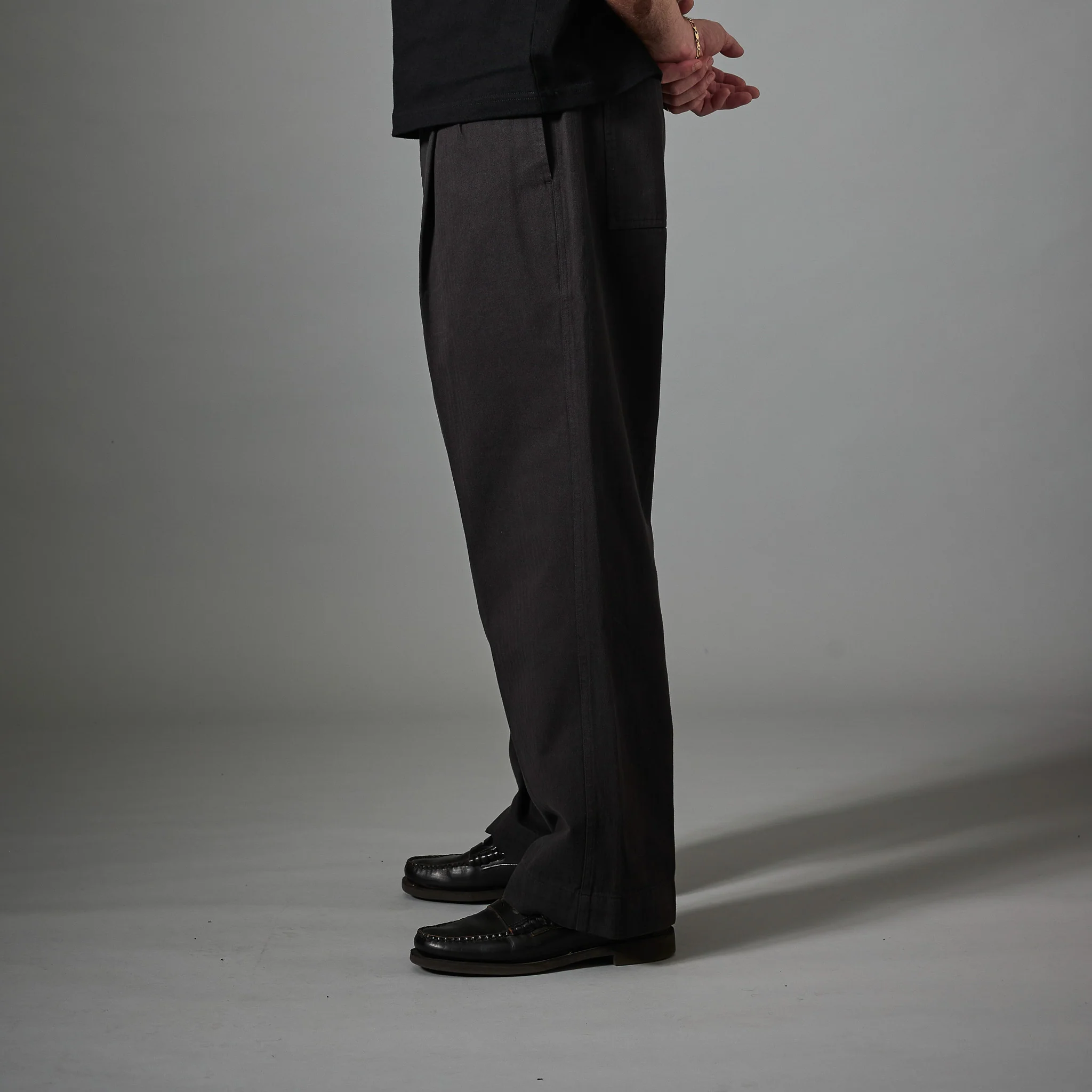 Pass~Port Herringbone Leagues Club Pant - Vintage Black - Image 4