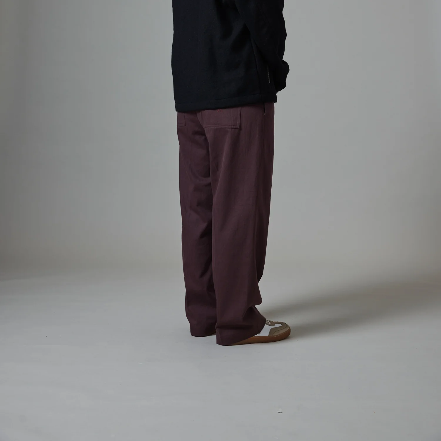 Pass~Port Herringbone Leagues Club Pant - Dark Plum - Image 5