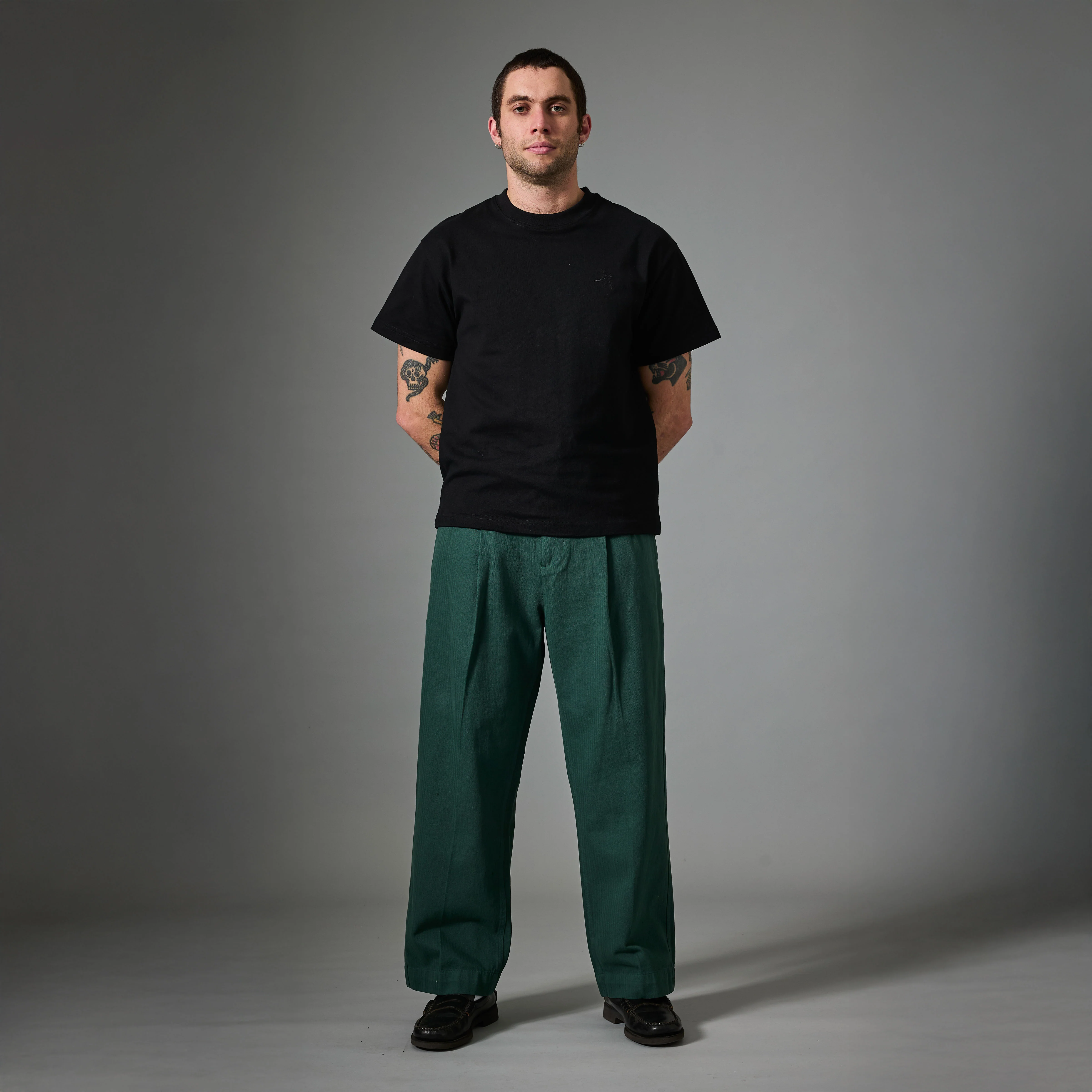 Pass~Port Herringbone Leagues Club Pant - Hunter Green - Image 2