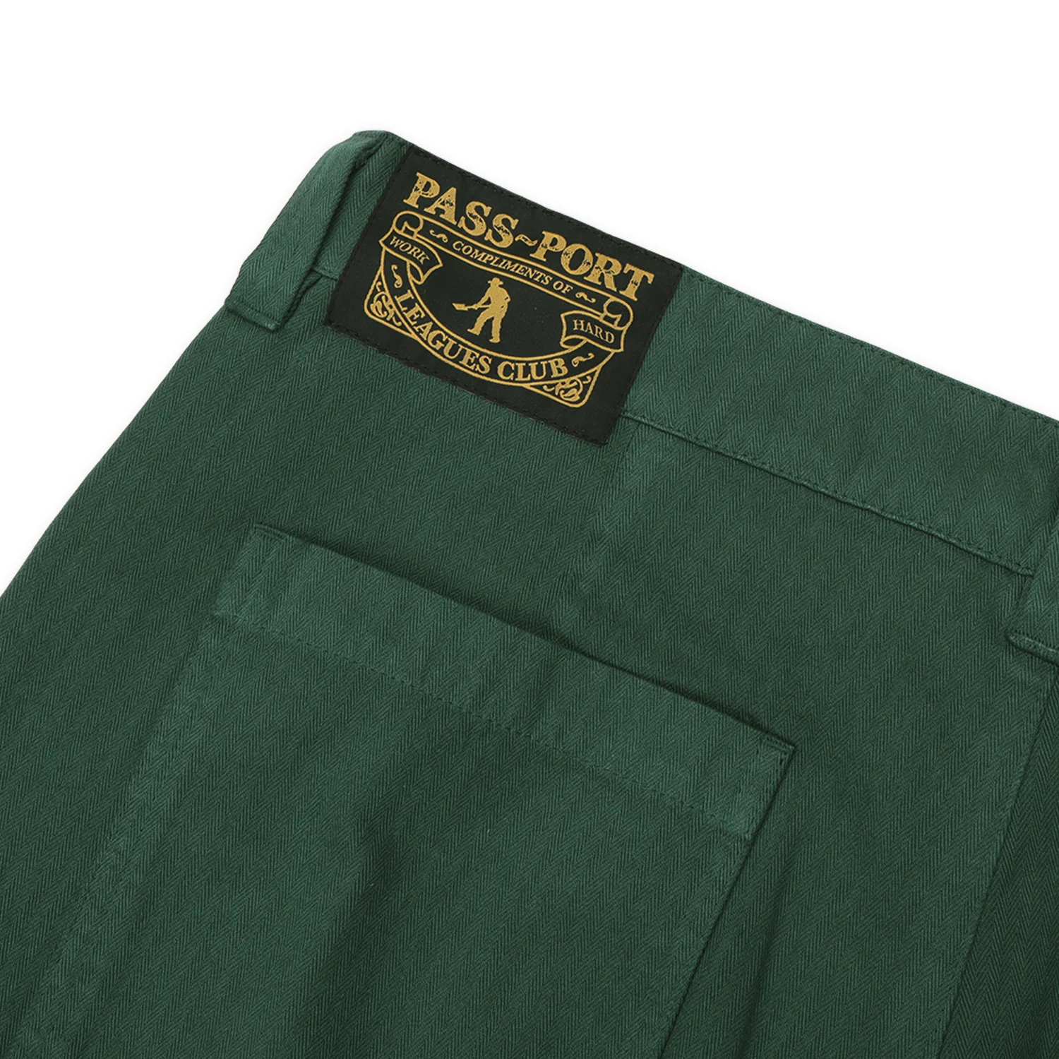 Pass~Port Herringbone Leagues Club Pant - Hunter Green - Image 8