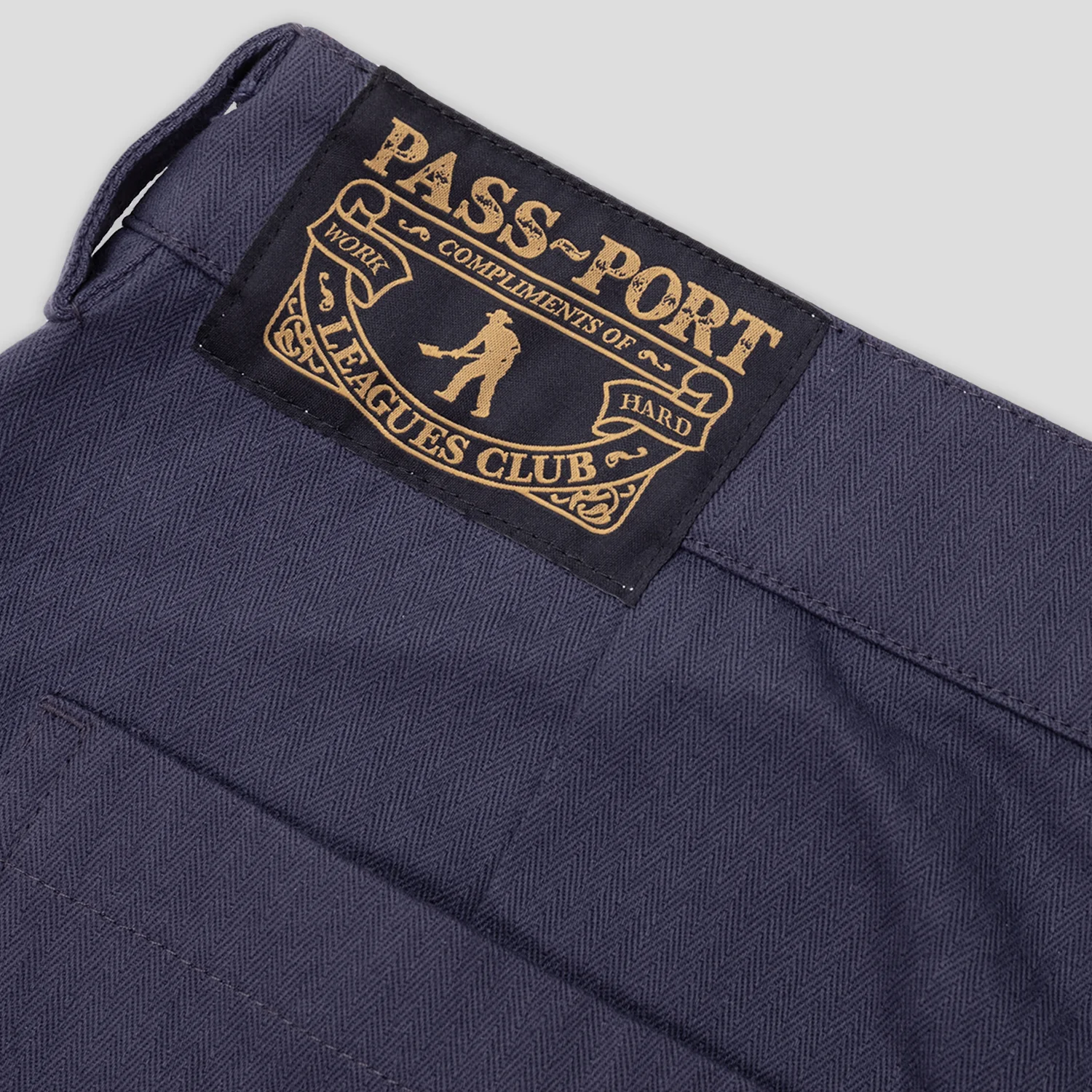 Pass~Port Herringbone Leagues Club Pant - Navy - Image 7