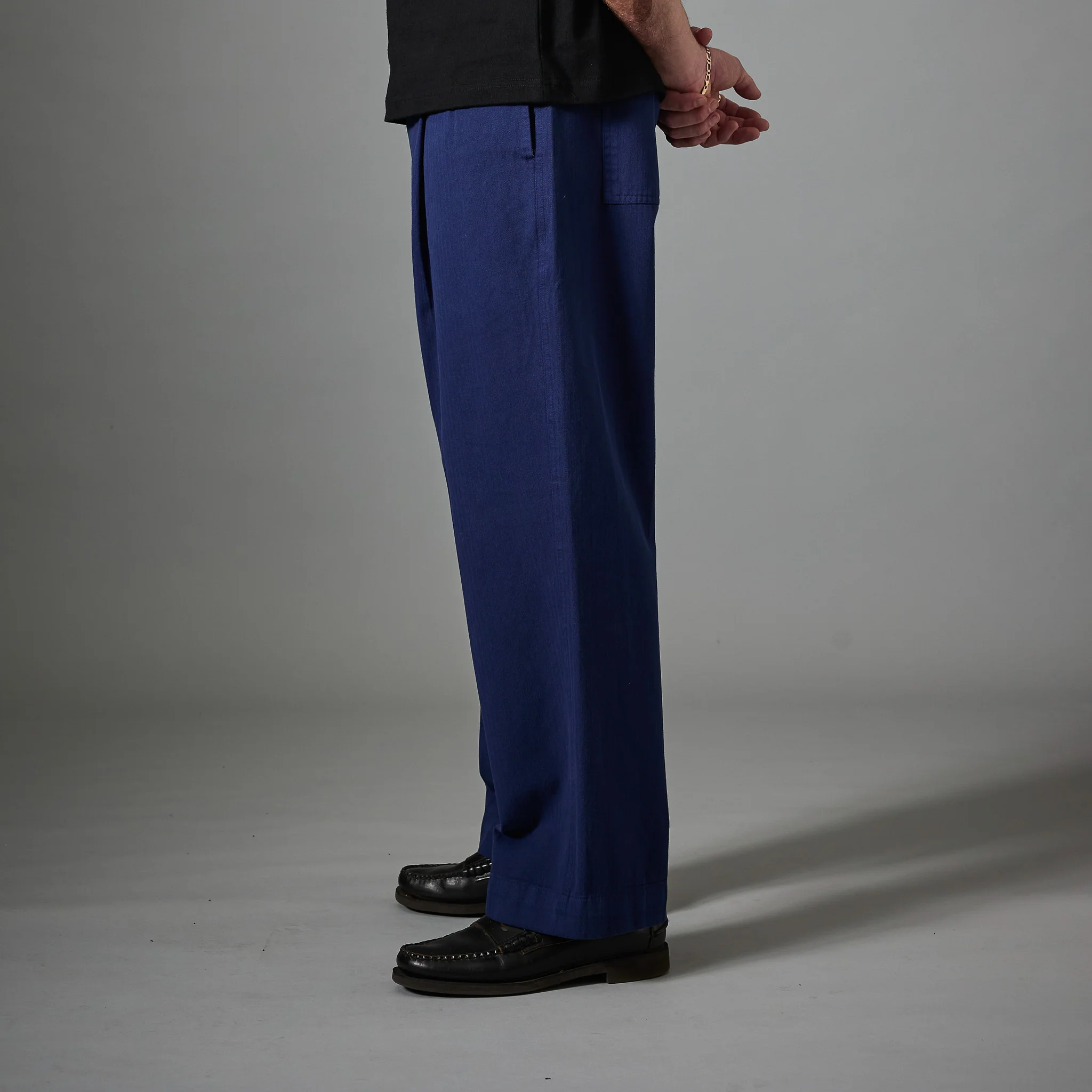 Pass~Port Herringbone Leagues Club Pant - Blue - Image 4