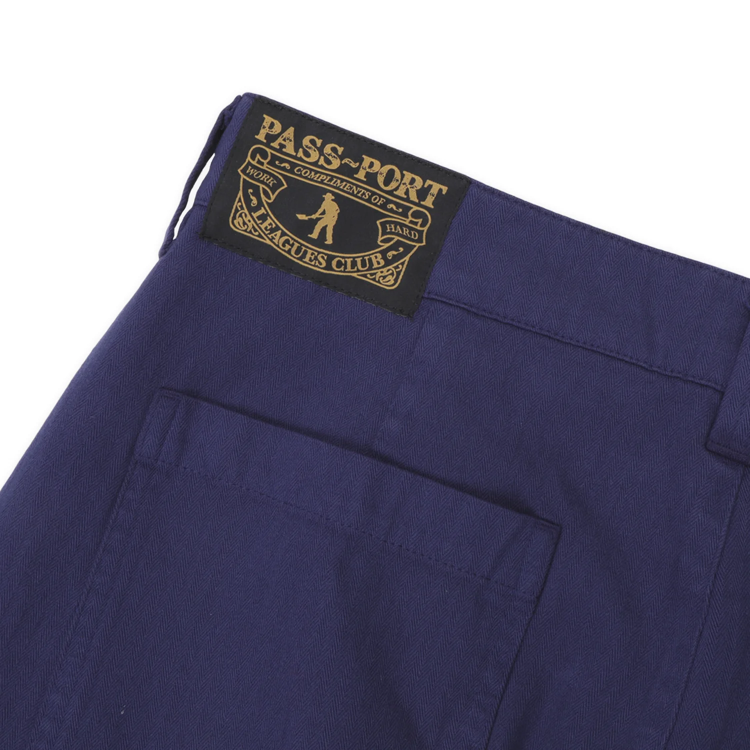 Pass~Port Herringbone Leagues Club Pant - Blue - Image 8