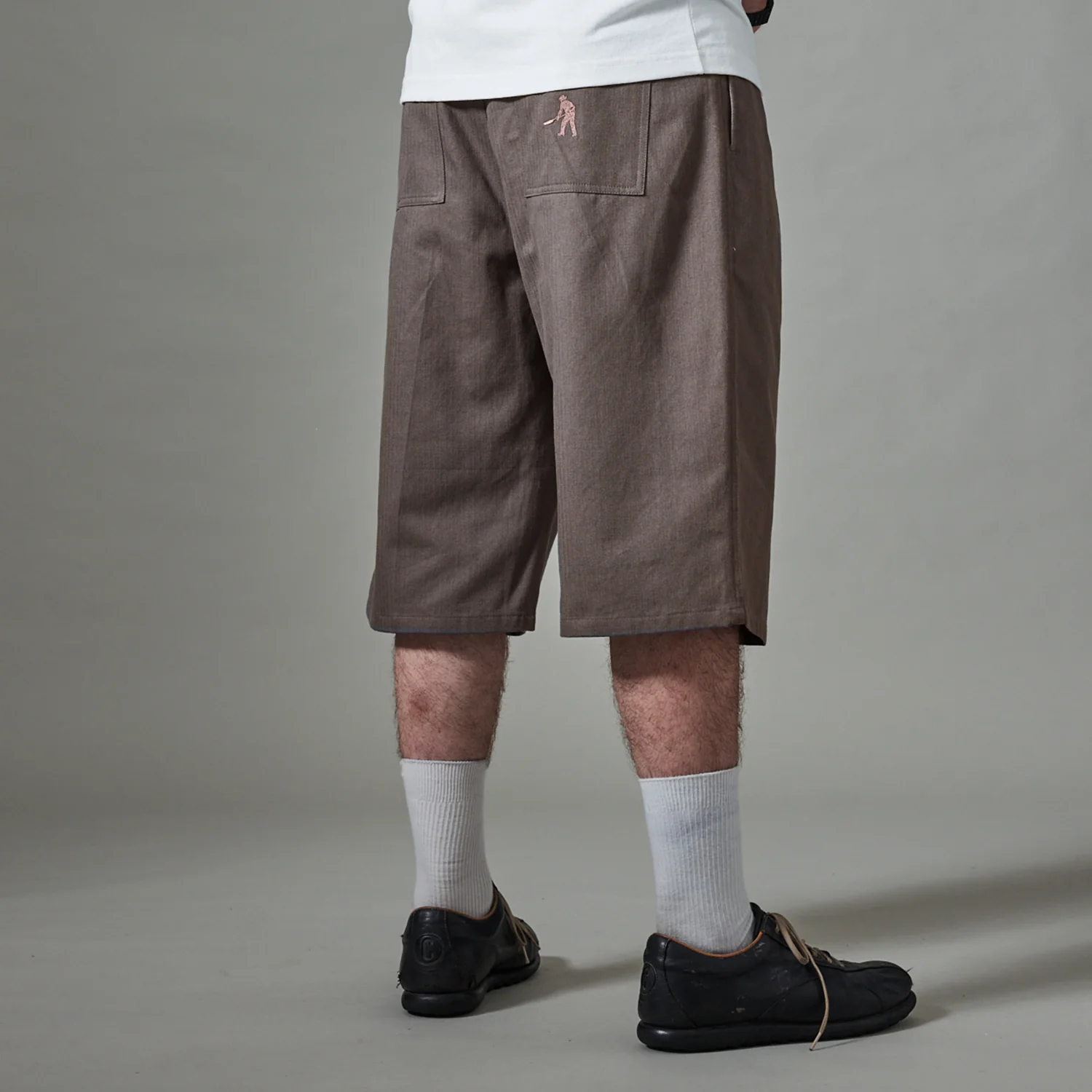 Pass~Port Herringbone Leagues Club Short - Dusty Brown - Image 6