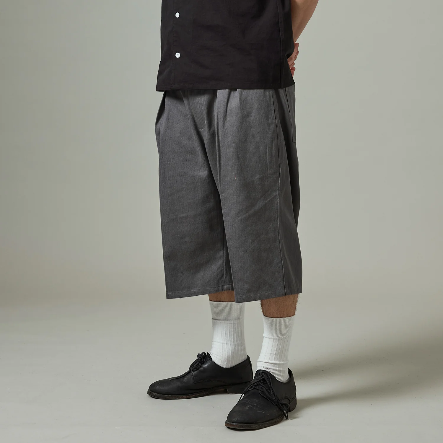 Pass~Port Herringbone Leagues Club Short - Grey - Image 2