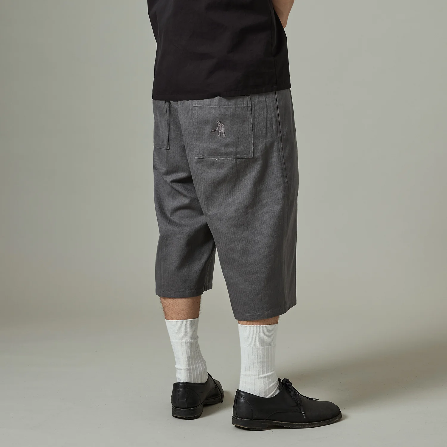 Pass~Port Herringbone Leagues Club Short - Grey - Image 3