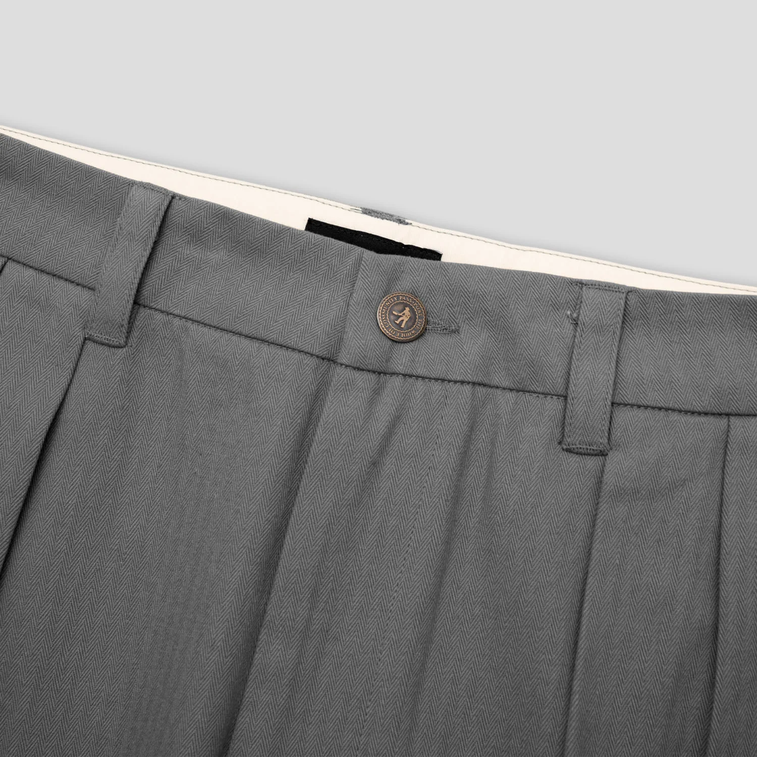 Pass~Port Herringbone Leagues Club Short - Grey - Image 7