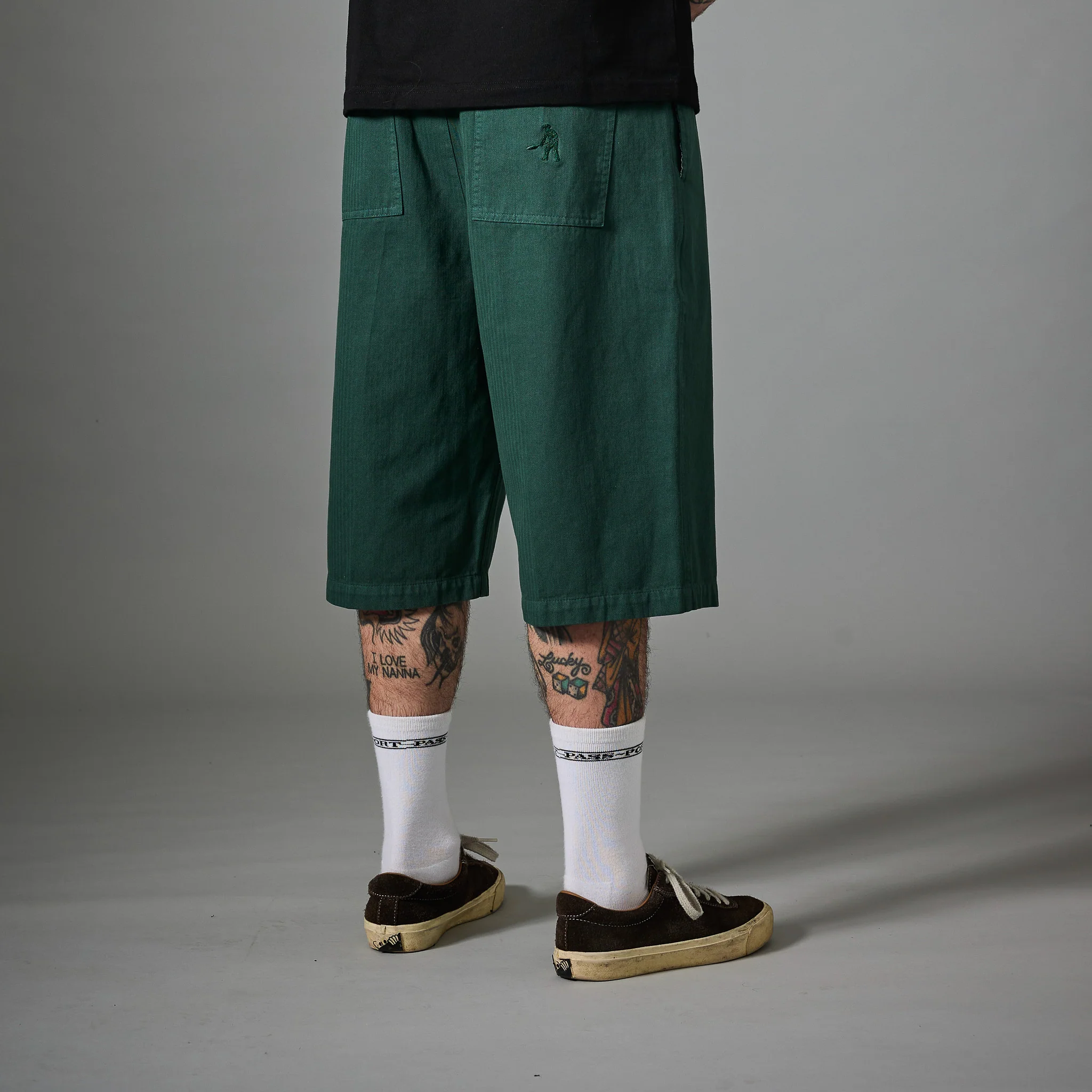 Pass~Port Herringbone Leagues Club Short - Hunter Green - Image 5