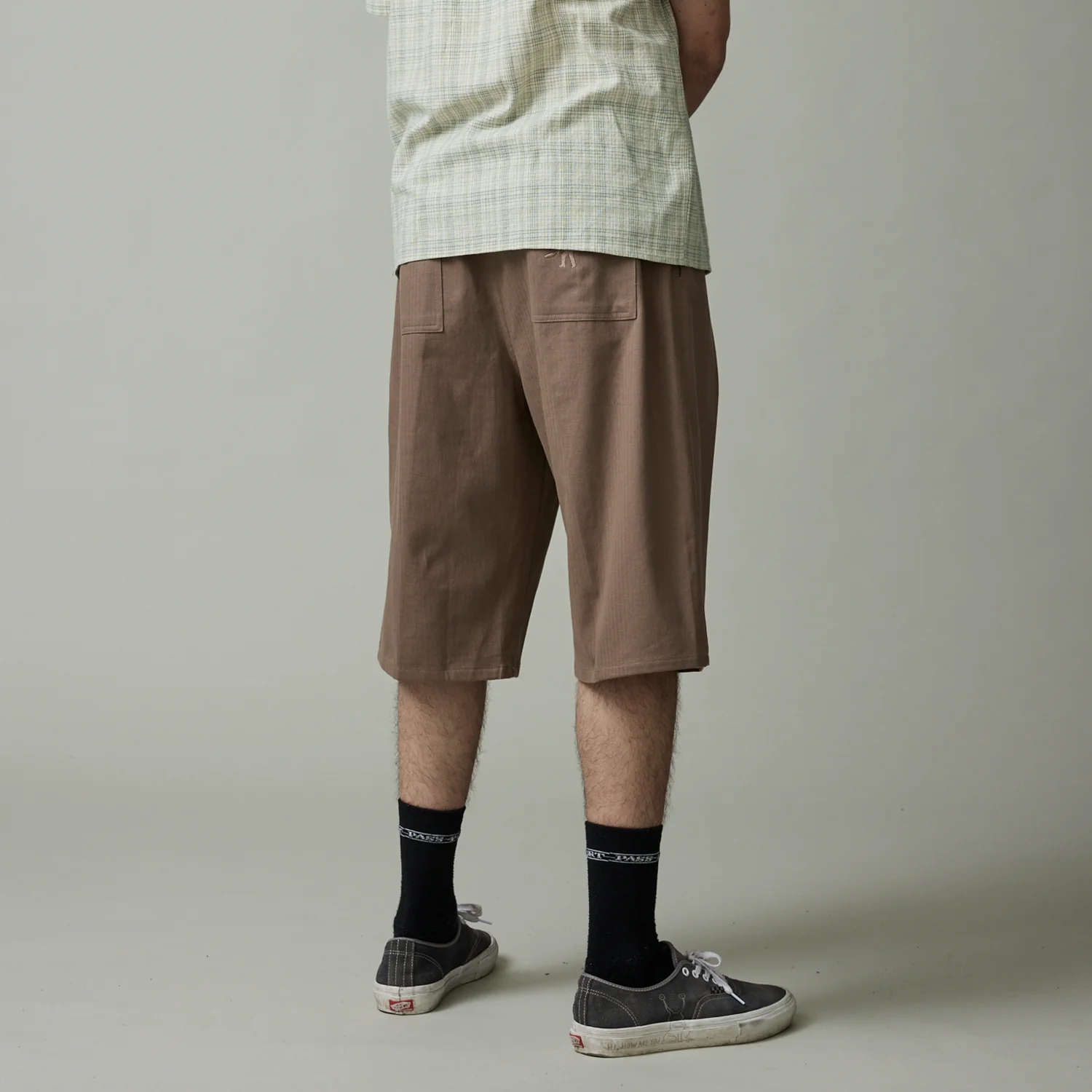 Pass~Port Herringbone Leagues Club Short - Light Brown - Image 3