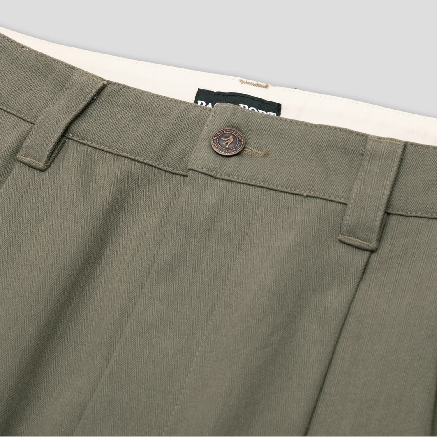 Pass~Port Herringbone Leagues Club Short - Olive - Image 6
