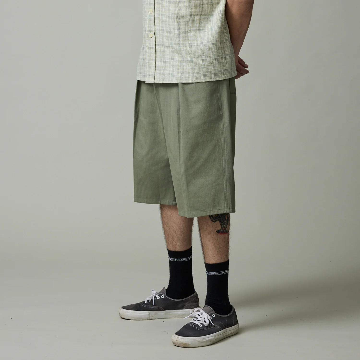 Pass~Port Herringbone Leagues Club Short - Sage - Image 2