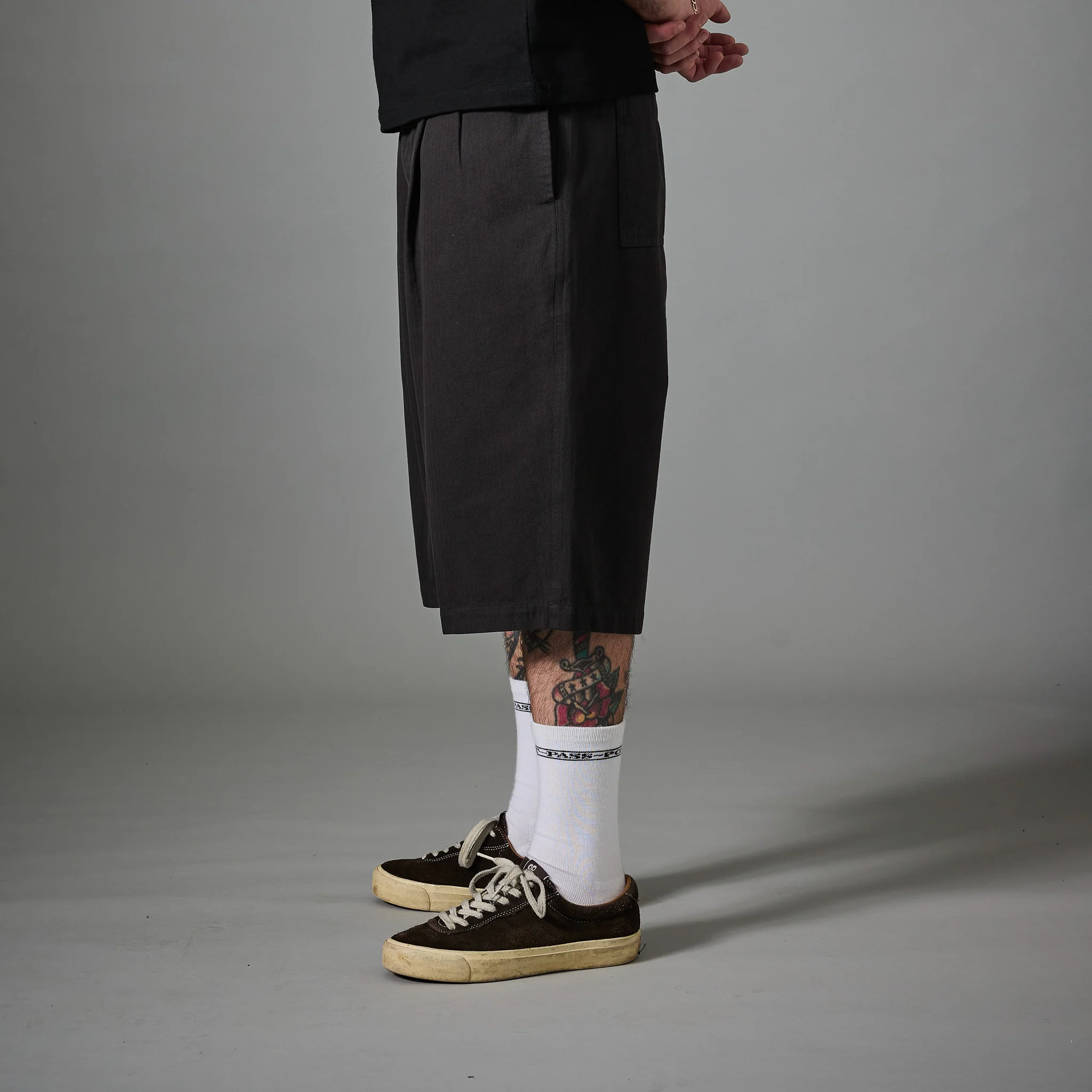 Pass~Port Herringbone Leagues Club Short - Vintage Black - Image 4