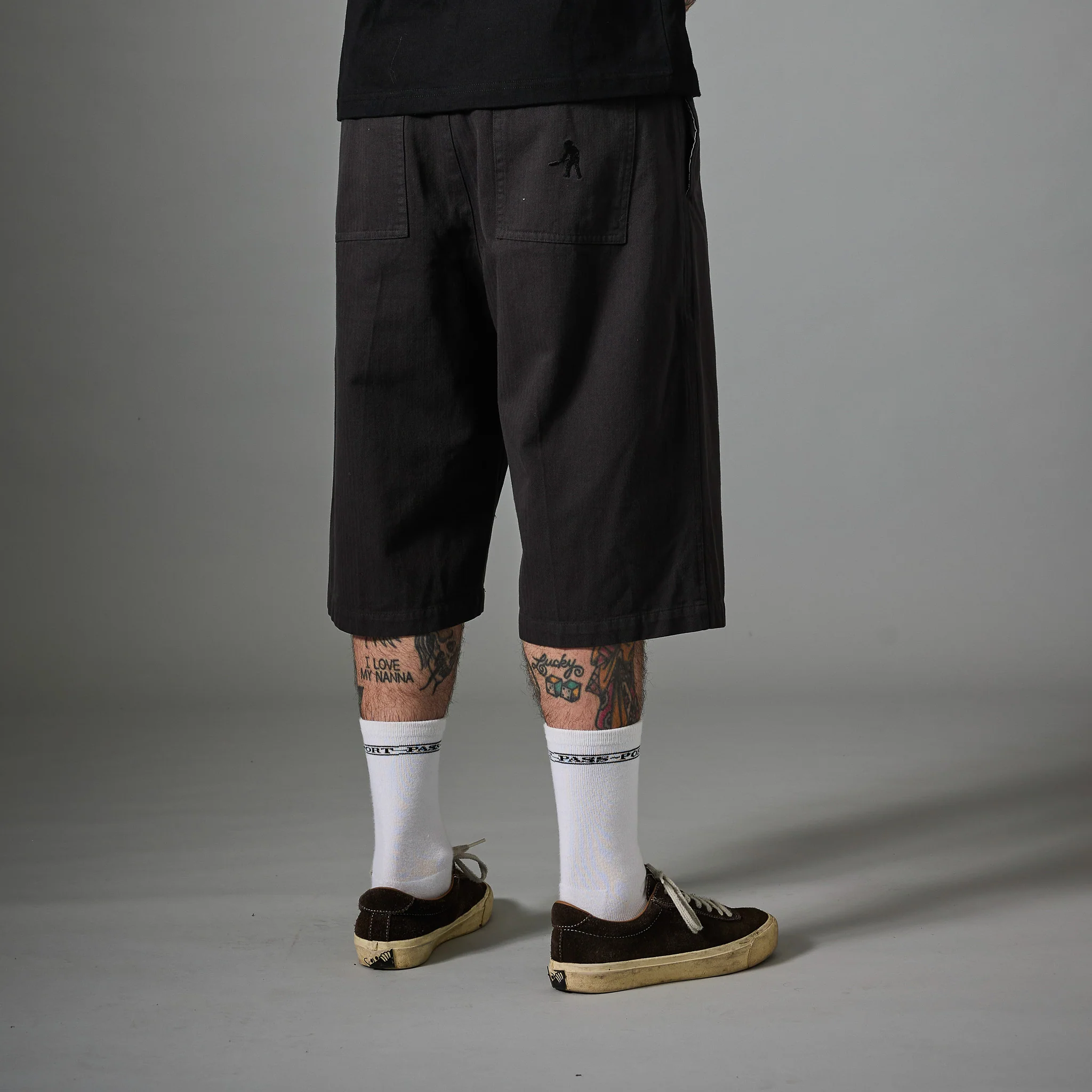 Pass~Port Herringbone Leagues Club Short - Vintage Black - Image 5