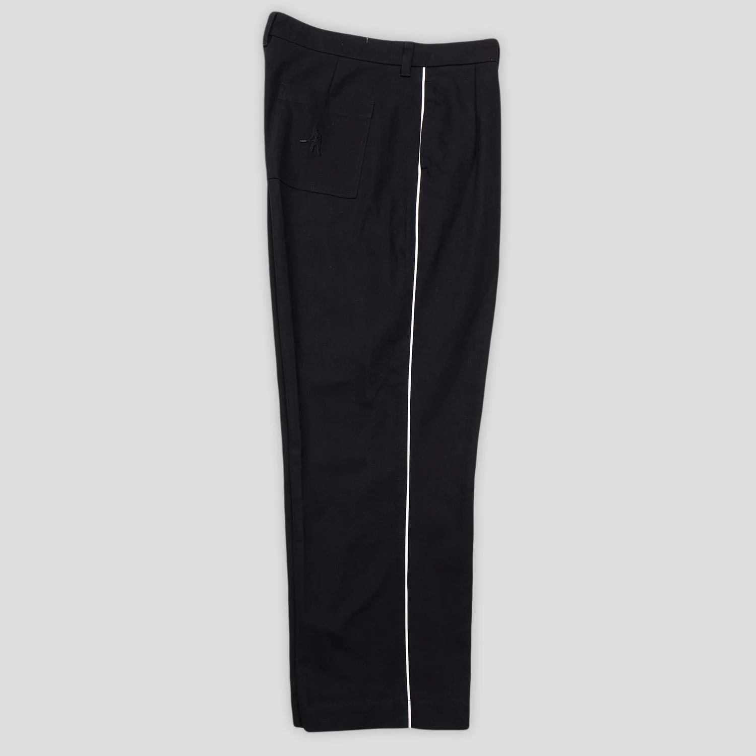 Pass~Port Herringbone Leagues Club Side Stripe Pant - Black / White Stripe - Image 6