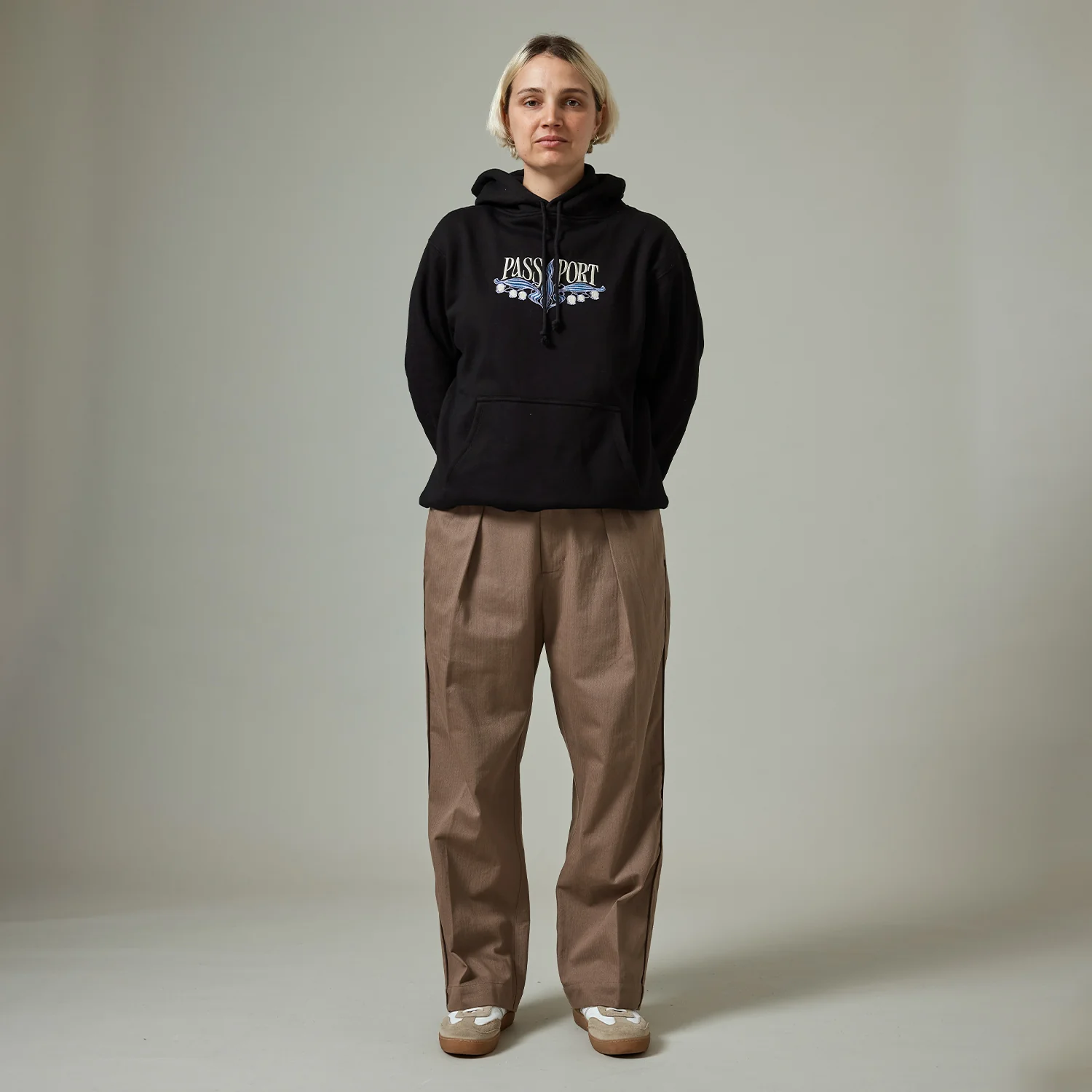 Pass~Port Herringbone Leagues Club Side Stripe Pant - Light Brown / Choc Stripe - Image 4