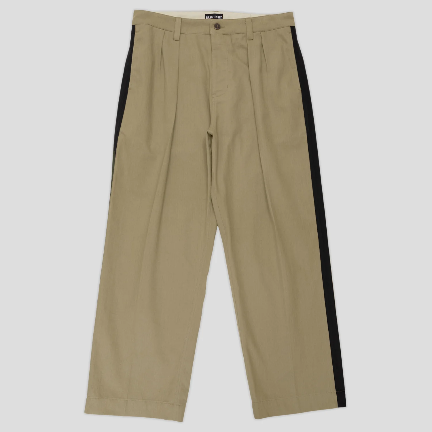 Pass~Port Herringbone Leagues Club Stripe Pant - Stone / Black