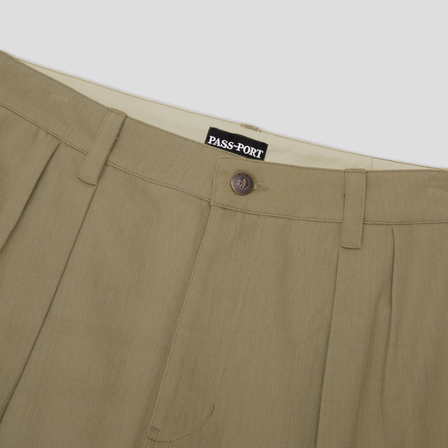 Pass~Port Herringbone Leagues Club Stripe Pant - Stone / Black - Image 6