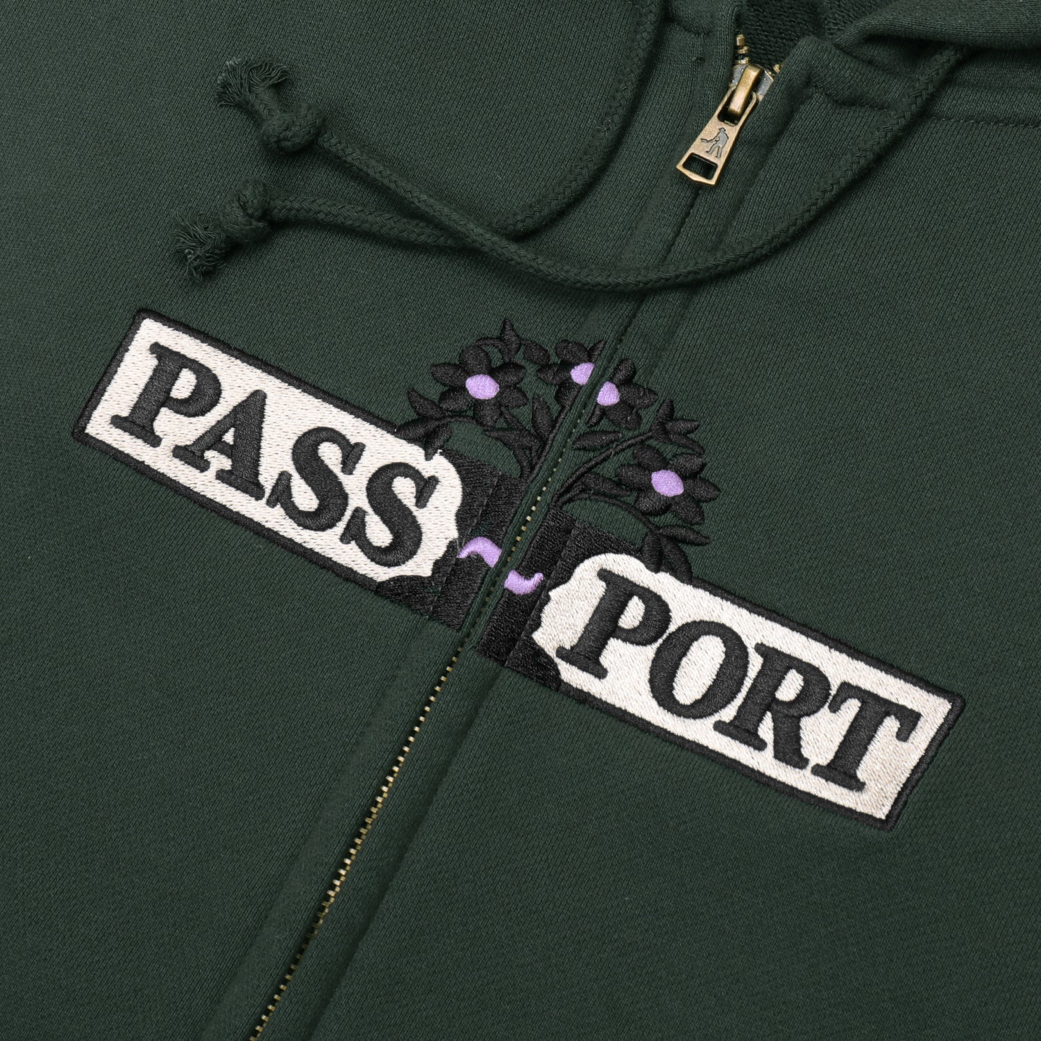 Pass~Port House Plant Organic Zip Hoodie - Gumnut Green - Image 3
