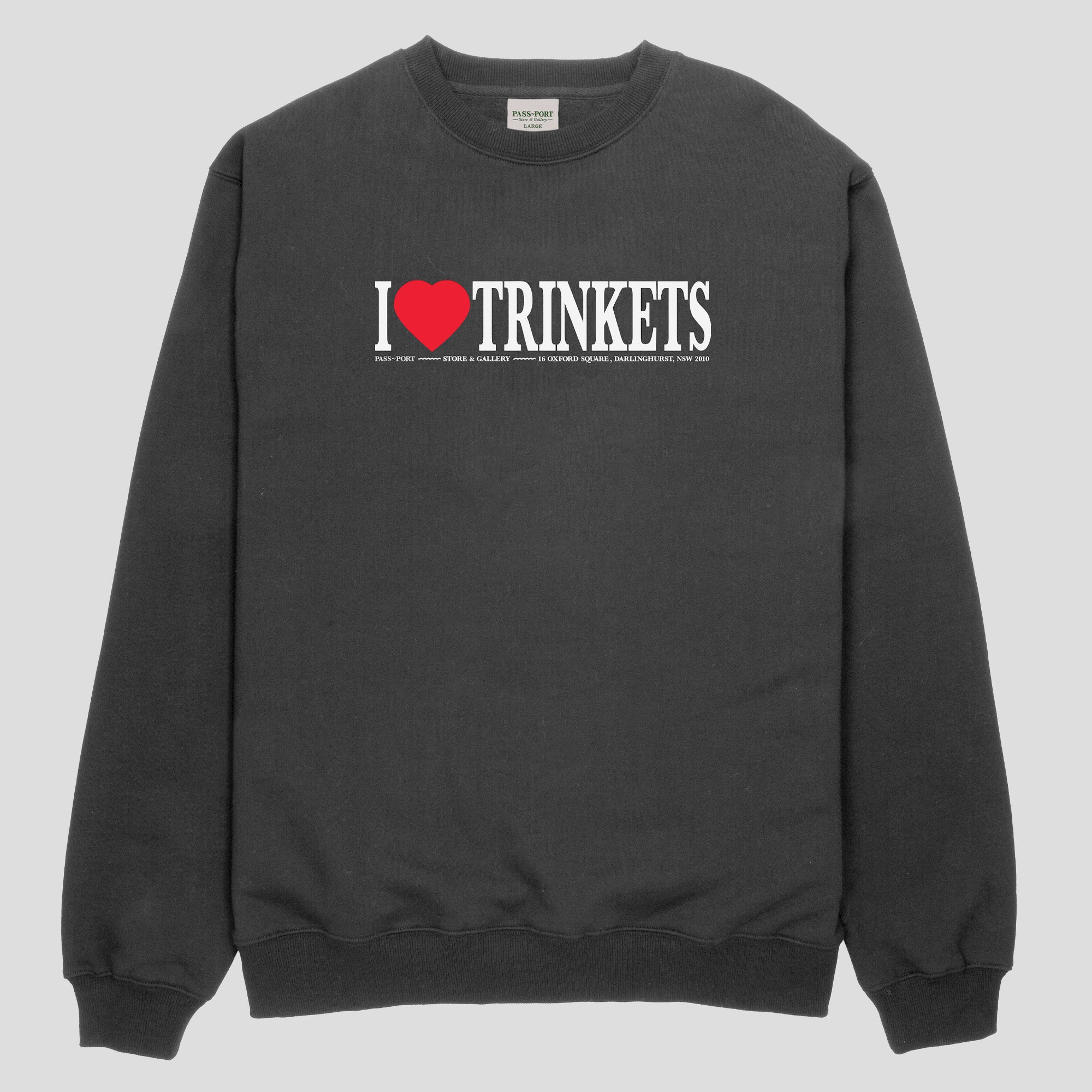 Pass~Port Store & Gallery Exclusive I Love Trinkets Sweater - Tar