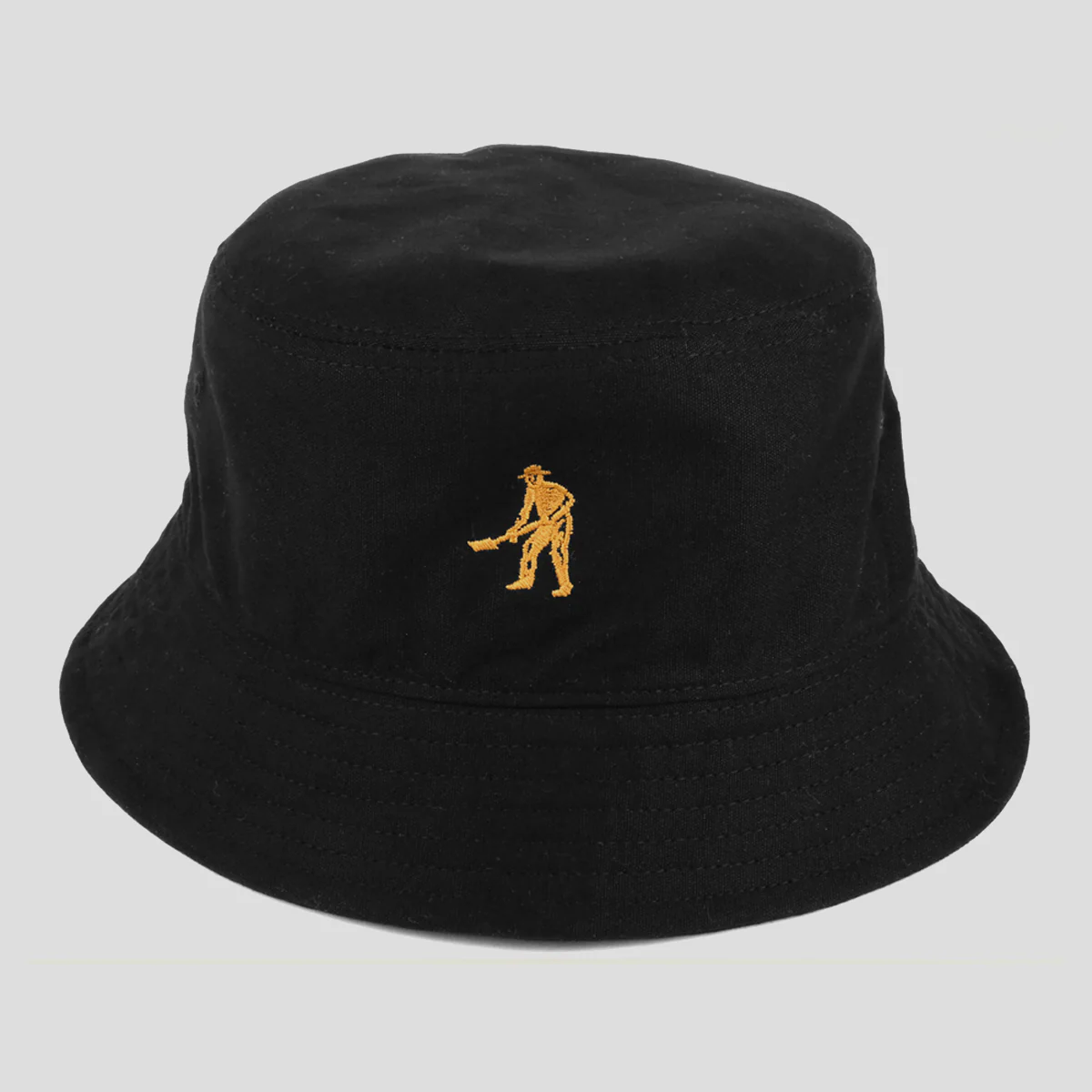 PASS~PORT "INTER SOLID" REVERSABLE BUCKET HAT BLACK