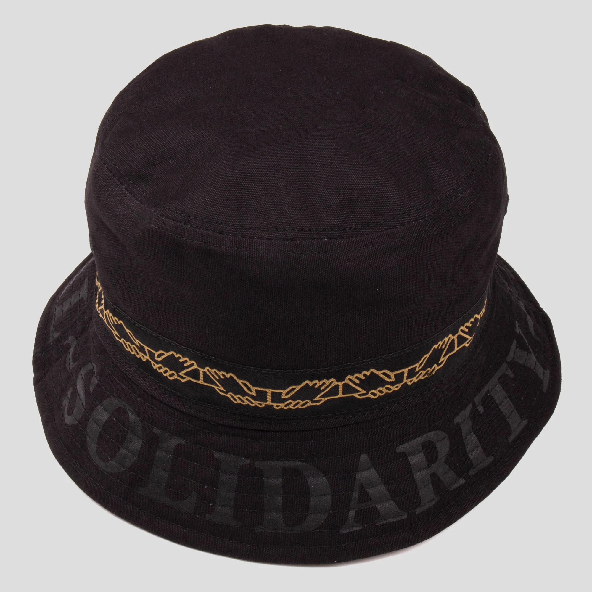 PASS~PORT "INTER SOLID" REVERSABLE BUCKET HAT BLACK - Image 2