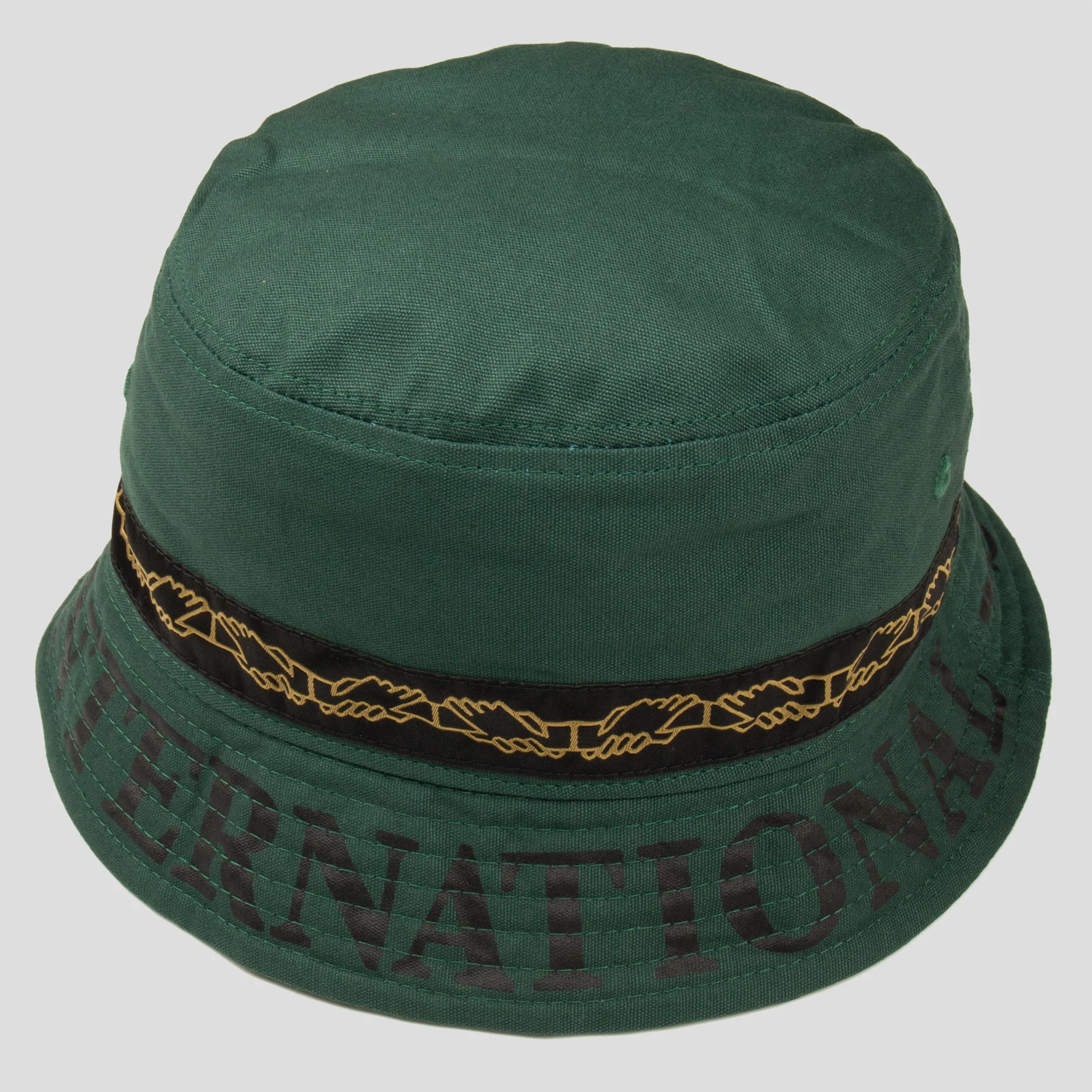 PASS~PORT "INTER SOLID" REVERSABLE BUCKET HAT GREEN - Image 2