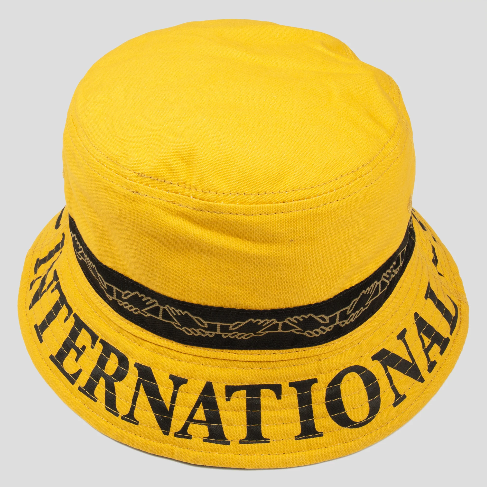 PASS~PORT "INTER SOLID" REVERSABLE BUCKET HAT MUSTARD - Image 2