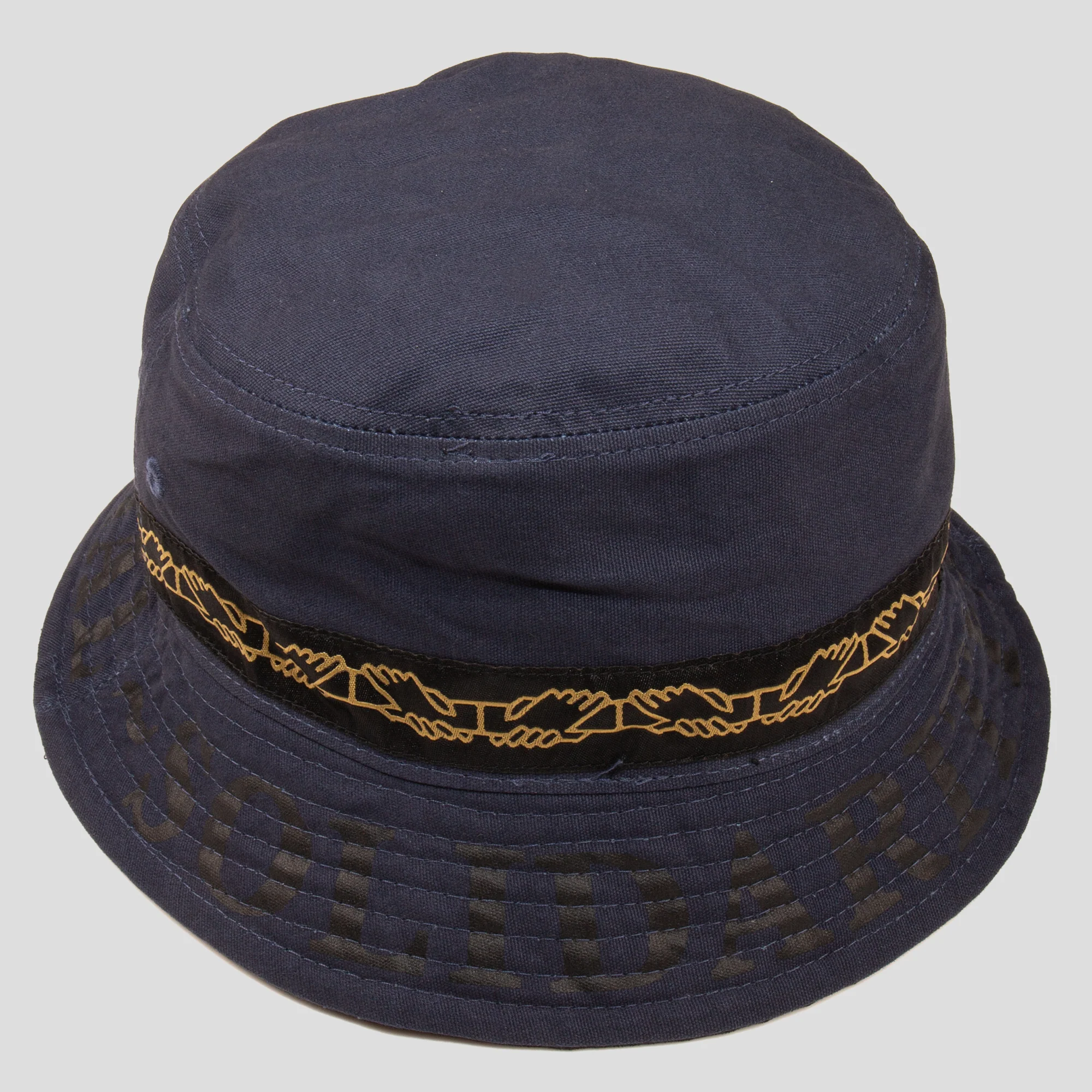 PASS~PORT "INTER SOLID" REVERSABLE BUCKET HAT NAVY - Image 3